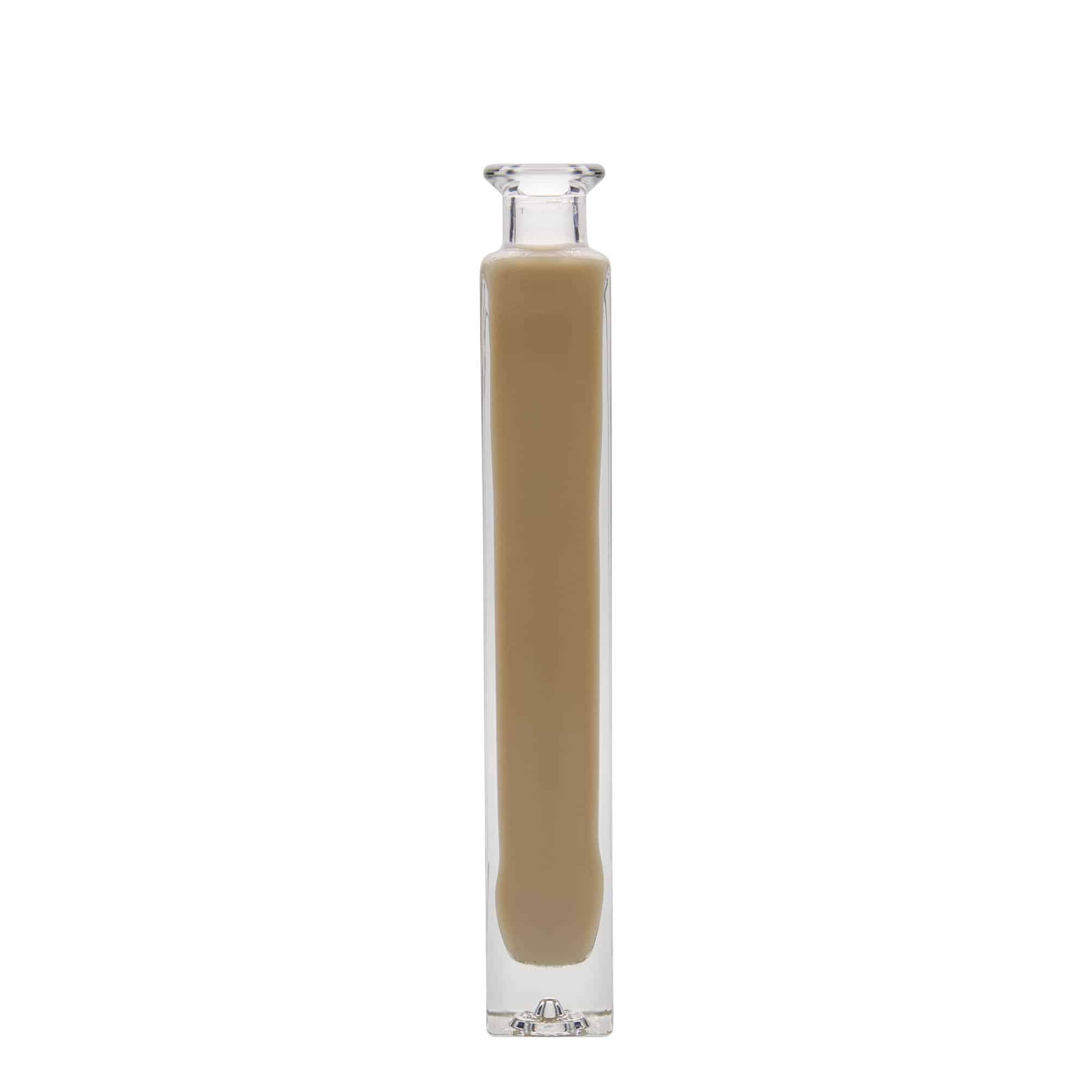 200 ml lasipullo ”Tommy”, neliömäinen, suuaukko: korkki
