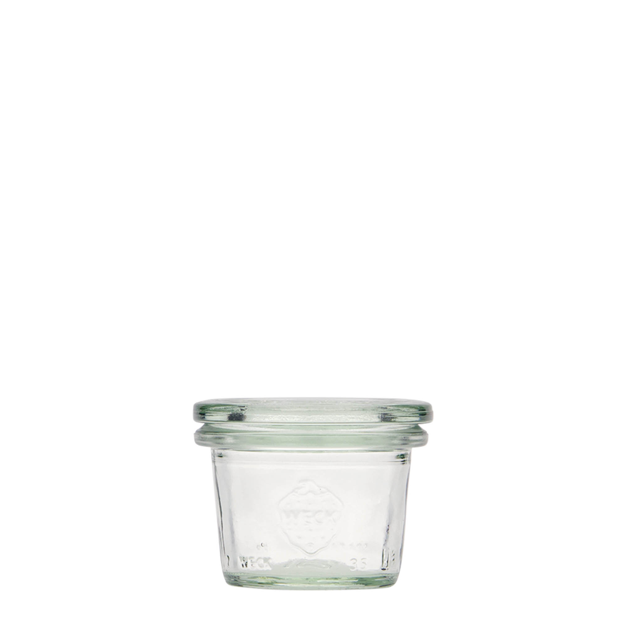 35 ml WECK-kaatopurkki, suuaukko: pyöreä reuna 35 ml WECK-kaatopurkki, suuaukko: pyöreä reuna