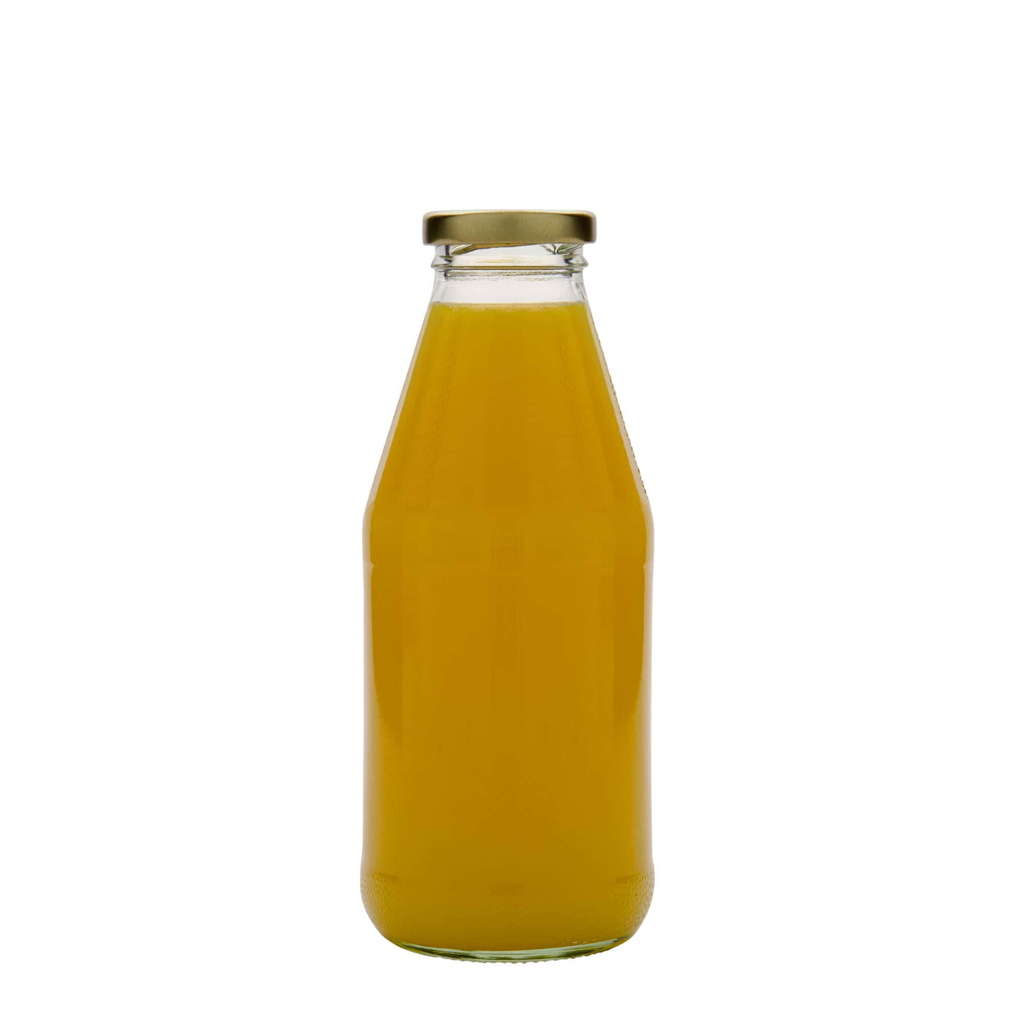 500 ml leveäkaulainen universaalipullo, lasia, suuaukko: Twist-off (TO 43)