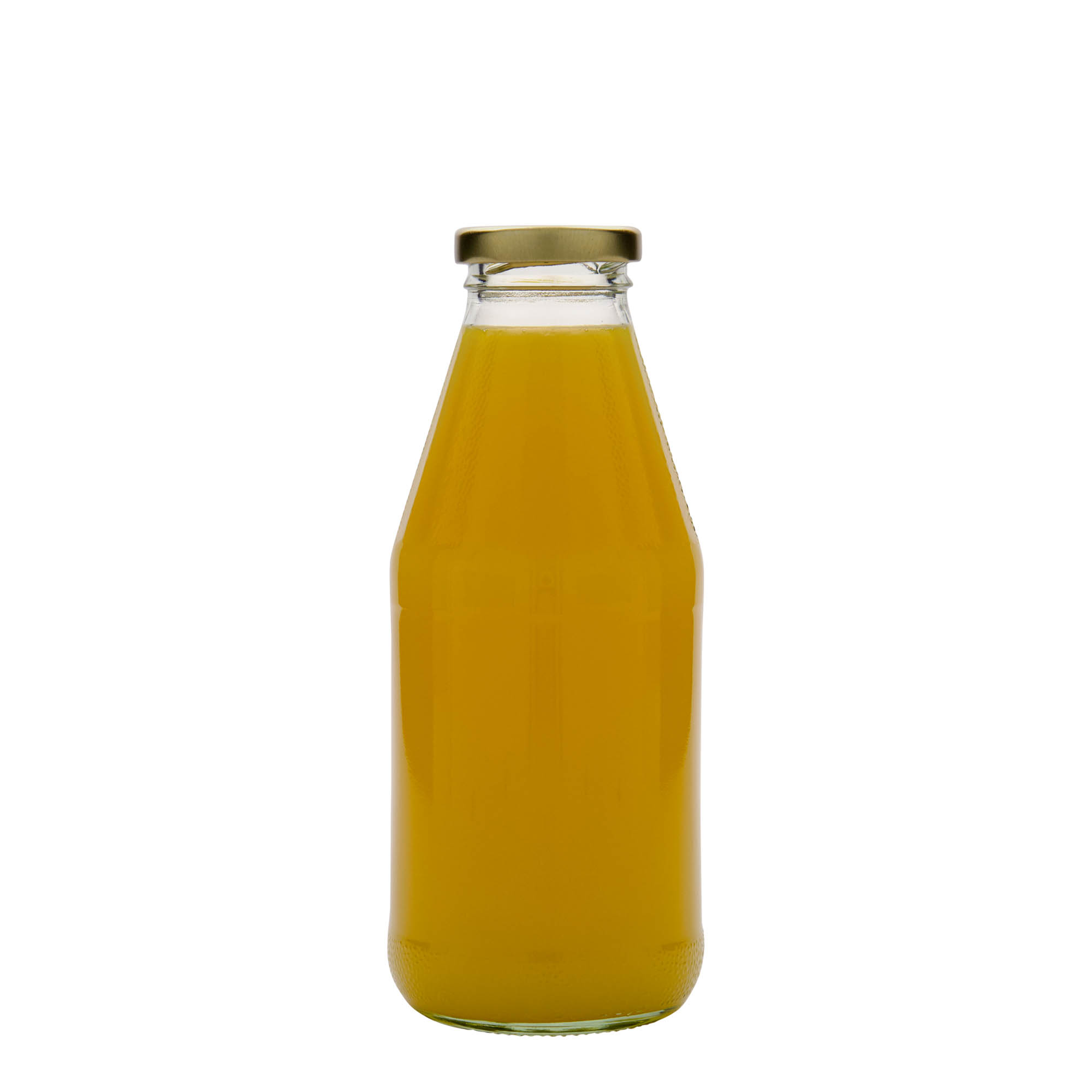 500 ml leveäkaulainen universaalipullo, lasia, suuaukko: Twist-off (TO 43)