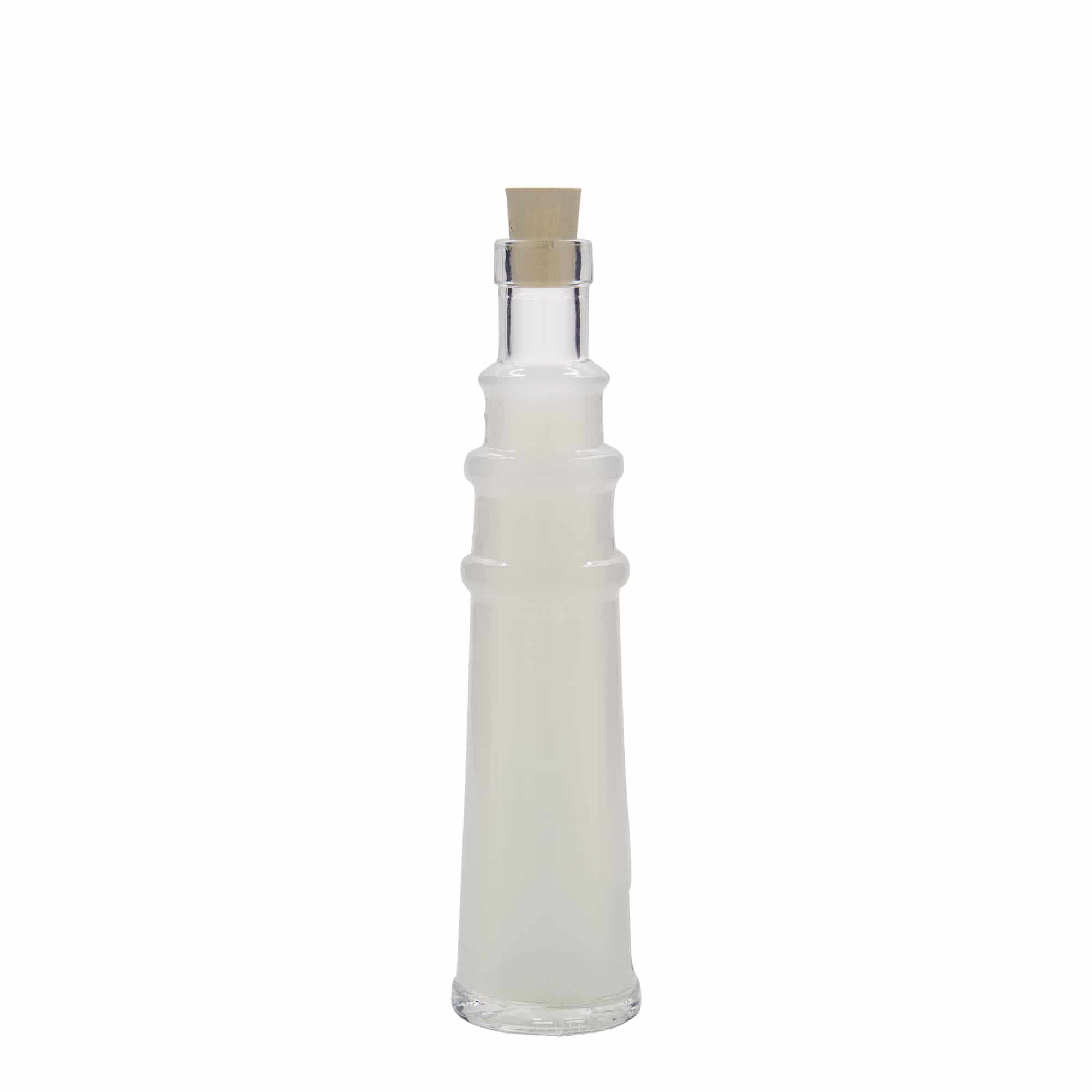 100 ml lasipullo 'Majakka', suu: korkki