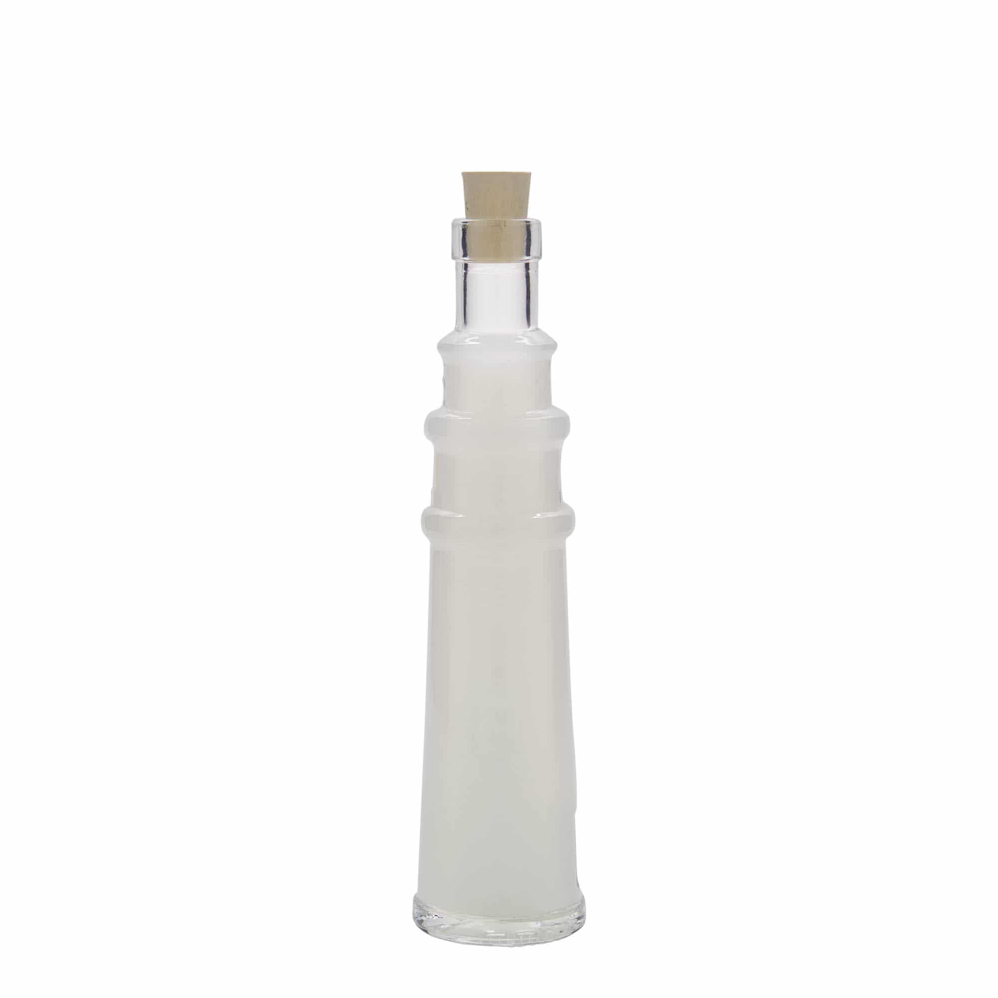 100 ml lasipullo 'Majakka', suuaukko: korkki