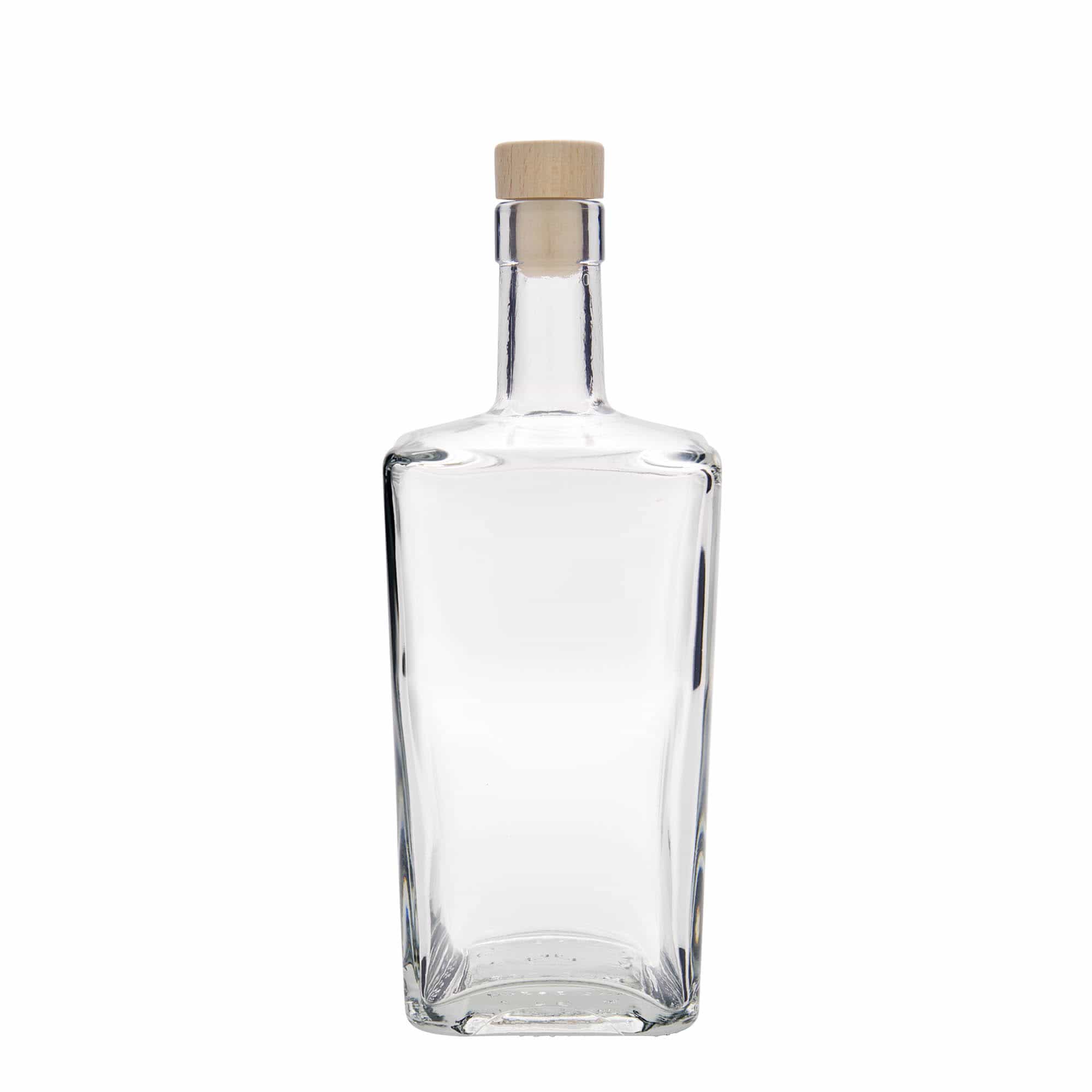 700 ml lasipullo 'Noel', neliömäinen, suuaukko: korkki