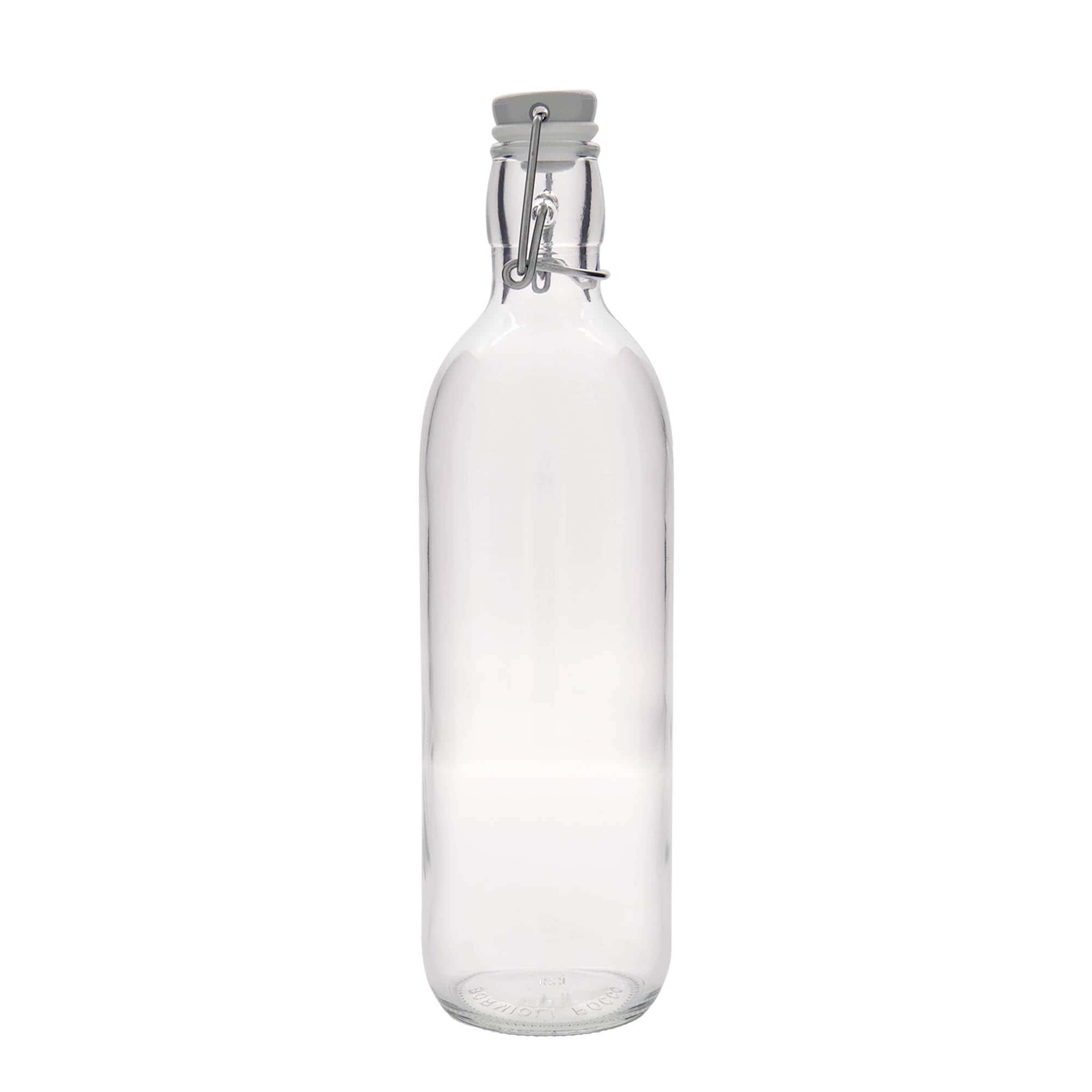 1 000 ml lasipullo 'Emilia', suuaukko: saranakorkki