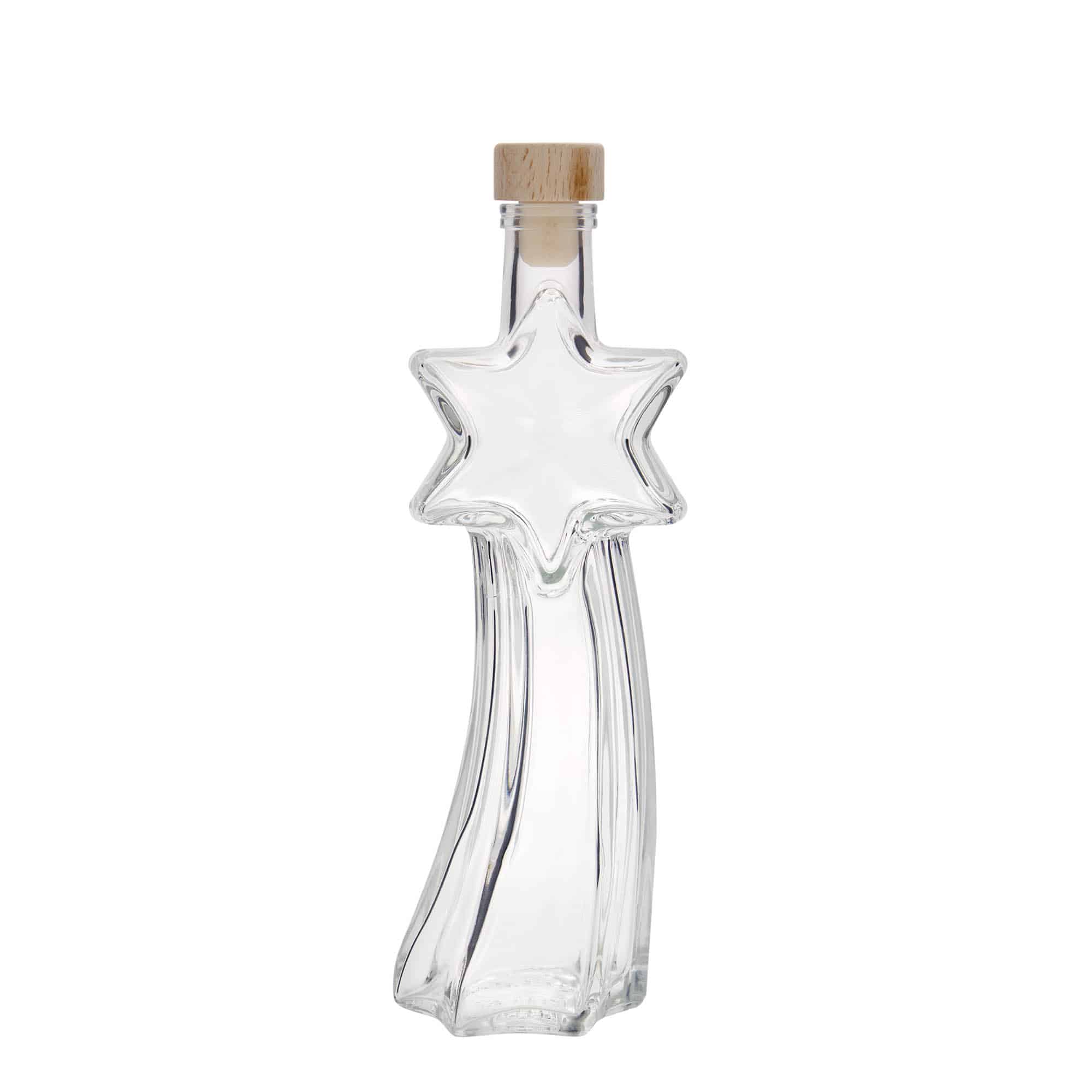 200 ml lasipullo ”Tähtisade”, suuaukko: korkki