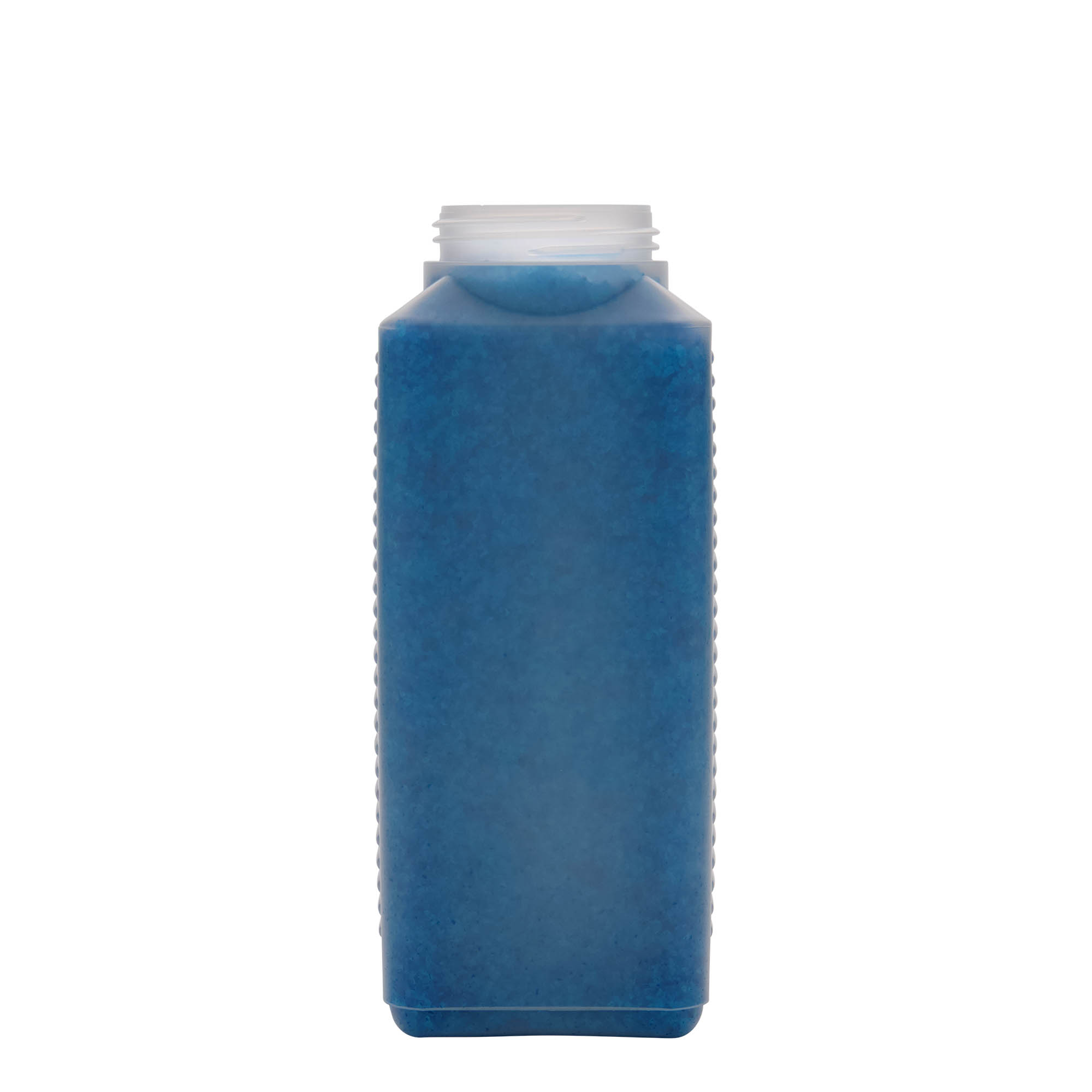 1 000 ml leveäkaulainen pullo, suorakaide, HDPE-muovi, luonnonväri, suuaukko: DIN 60 EPE