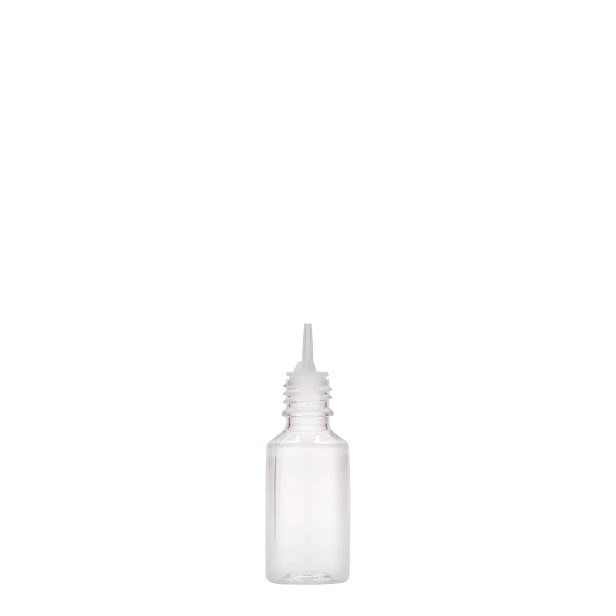 10 ml PET-pullo 'E-Liquid' laadun- ja lapsilukolla, muovia, suuaukko: ruuvikorkki