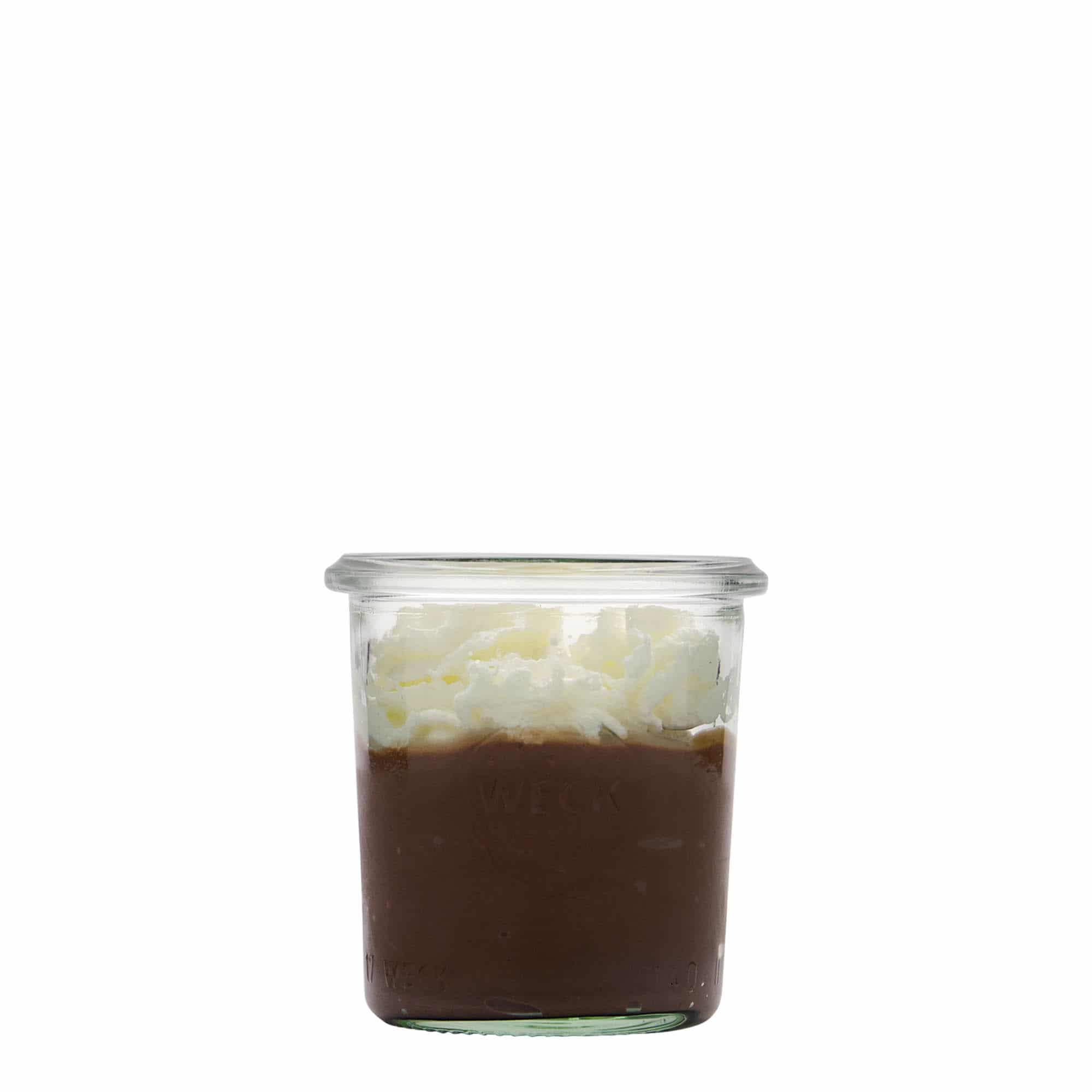 140 ml WECK sylinterimäinen lasipurkki, suu: pyöreä reuna
