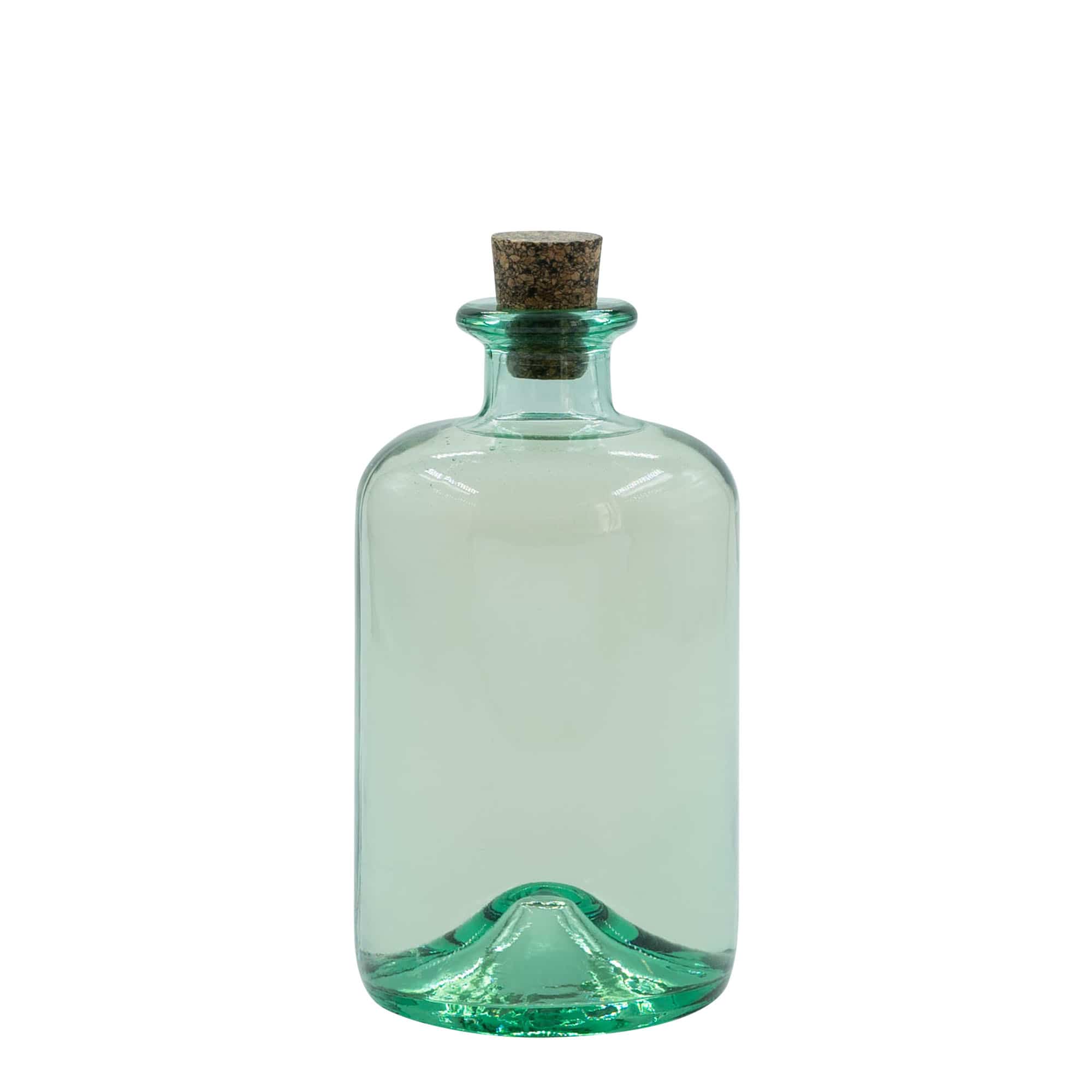 500 ml lasipullo 'Pharma', suu: korkki