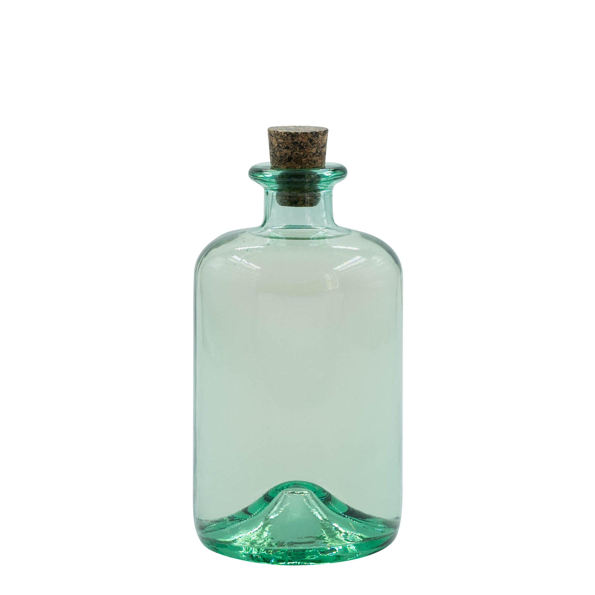500 ml lasipullo 'Pharma', suuaukko: korkki