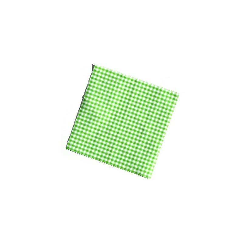 Kangaskansi ruutu 15x15, neliö, tekstiili, vihreä, suu: TO58-TO82