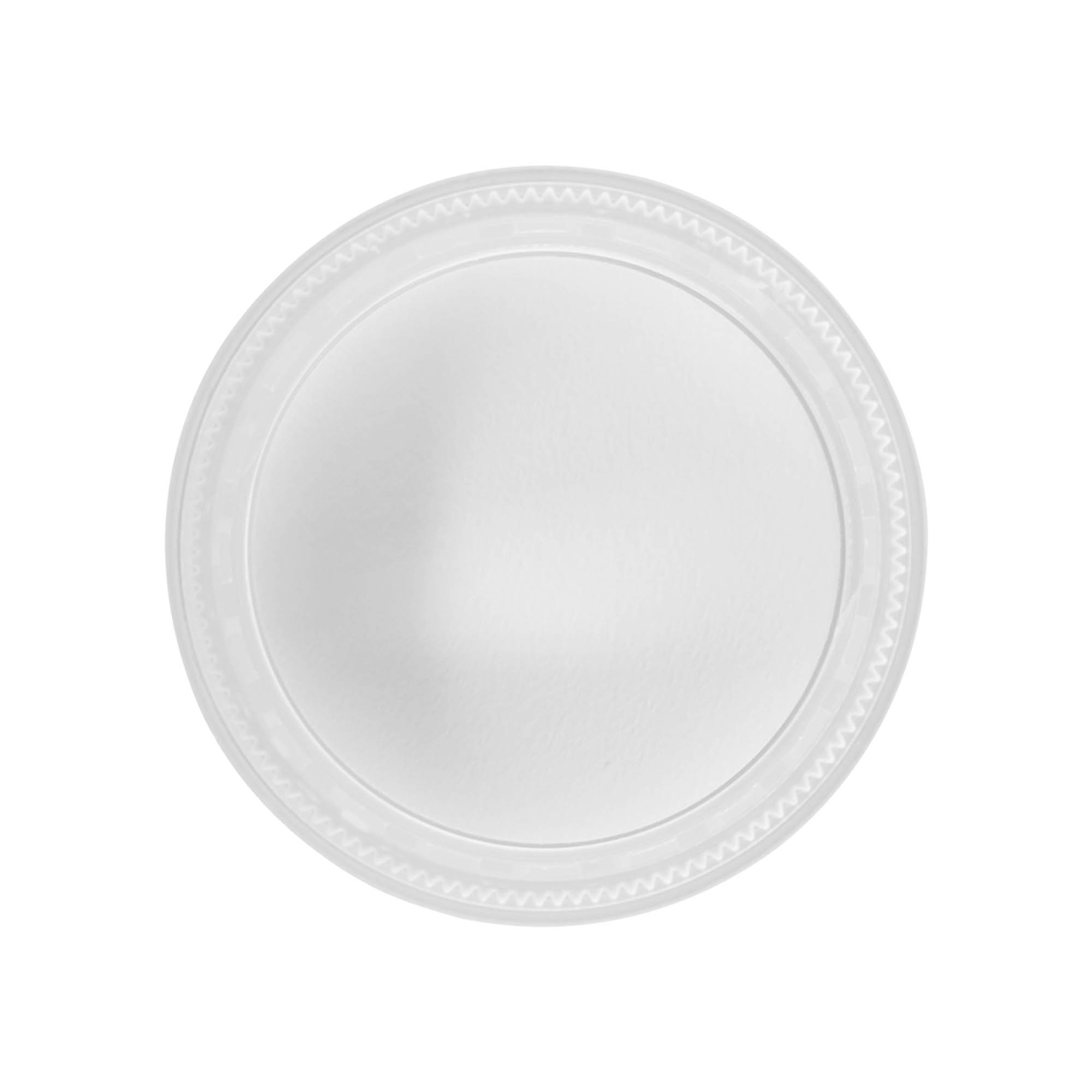 Kierrettävä korkki ”Clear/Platin Edition”, PP-muovi, valkoinen, suuaukolle: 53/2P