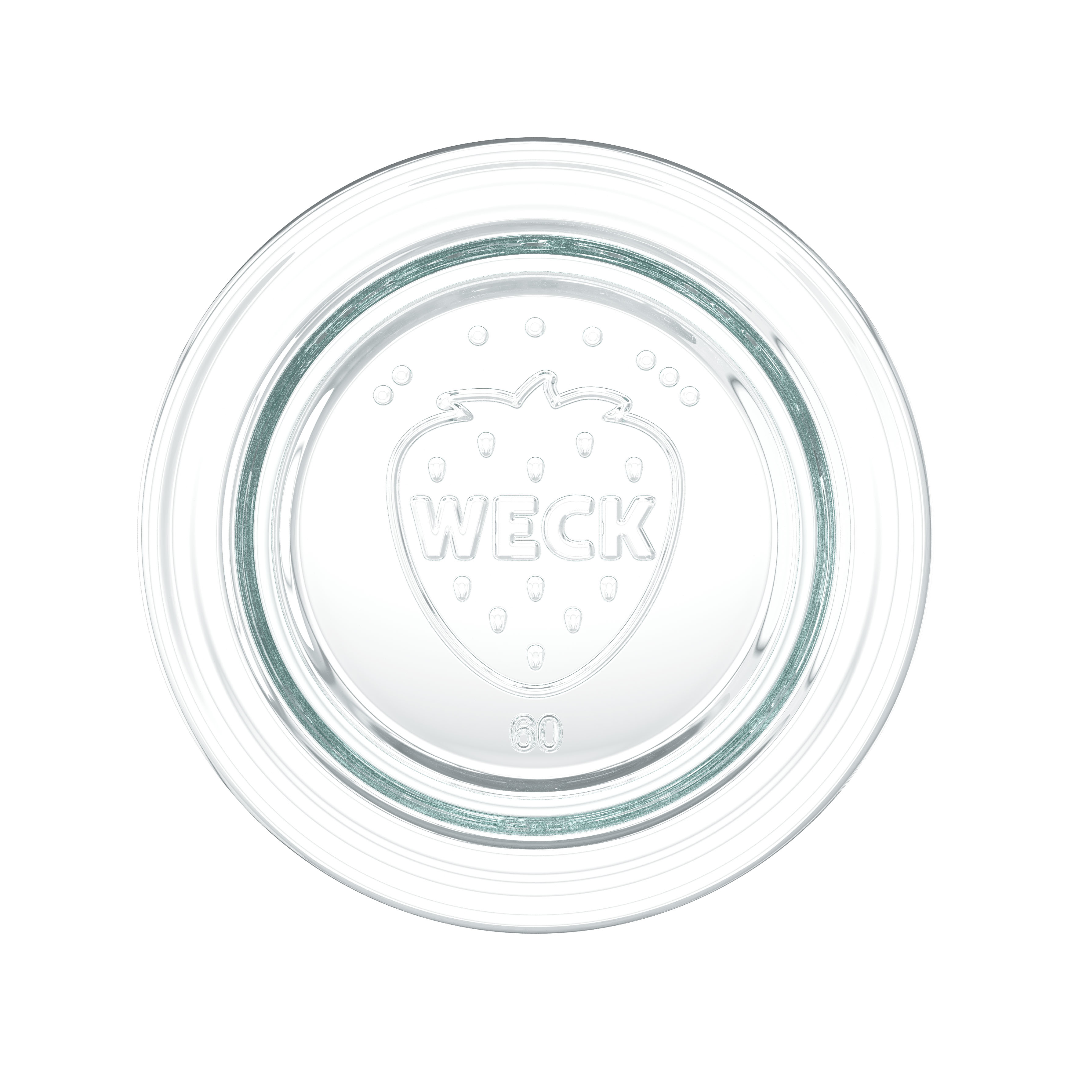6x 600 ml WECK-sylinterilasi lasikannella RR 60