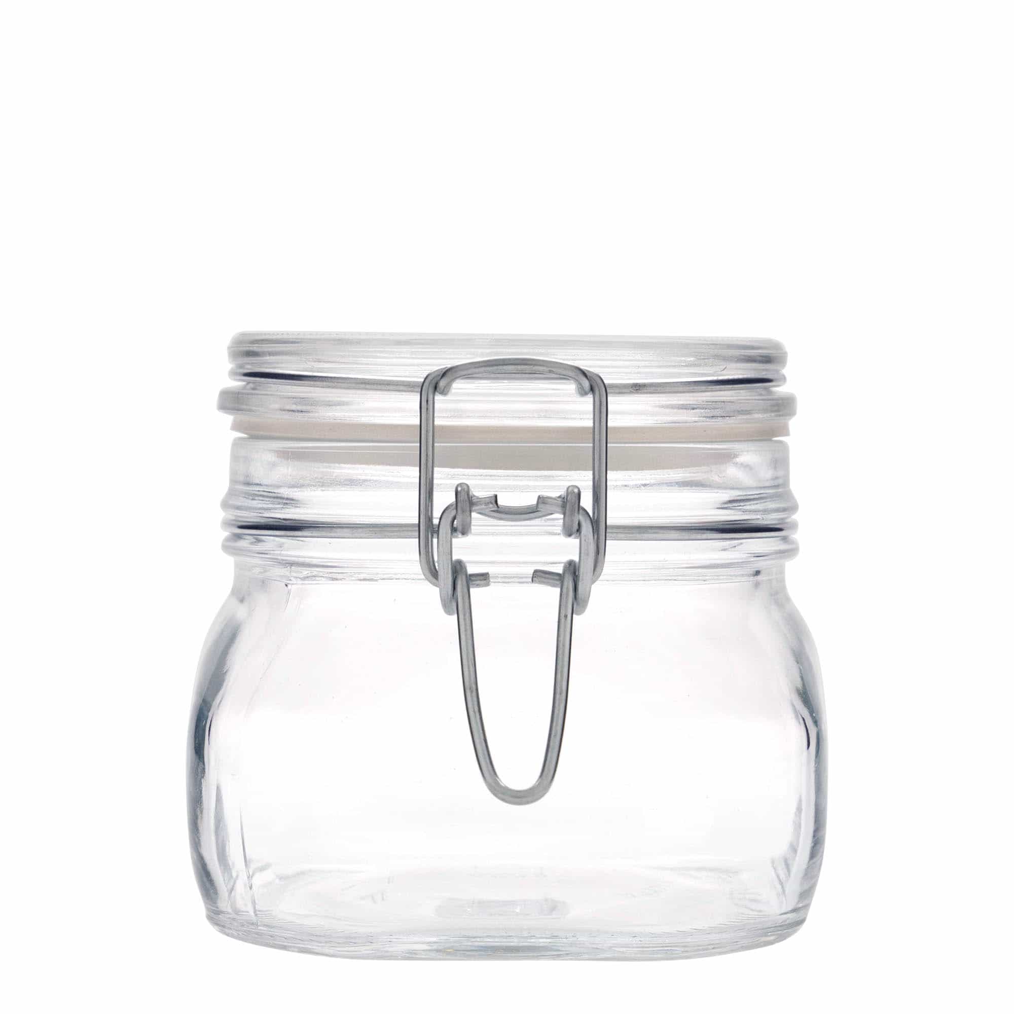 500 ml patenttikorkkilasipurkki 'Fido', neliö, suu: patenttikorkki 500 ml patenttikorkkilasipurkki 'Fido', neliö, suu: patenttikorkki