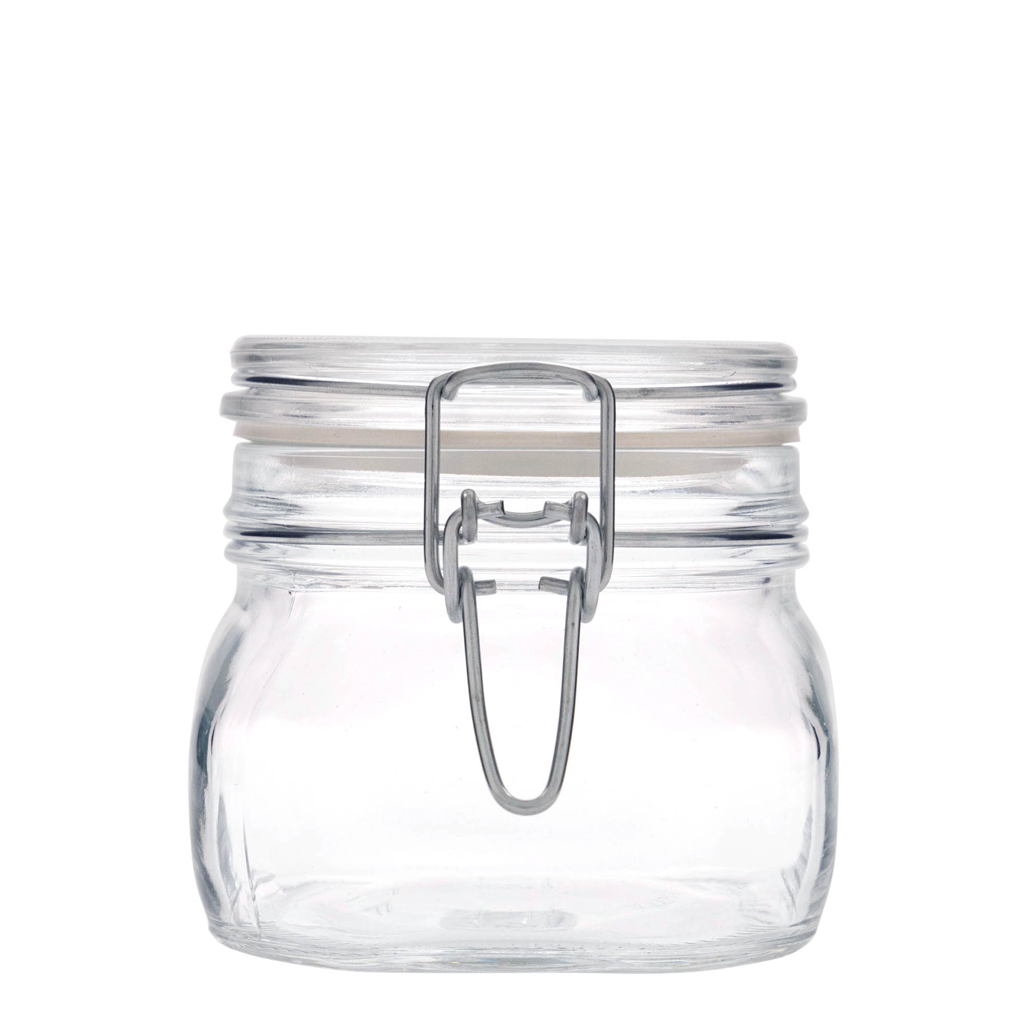 500 ml langallinen lasipurkki 'Fido', neliömäinen, suuaukko: langallinen suljin 500 ml langallinen lasipurkki 'Fido', neliömäinen, suuaukko: langallinen suljin