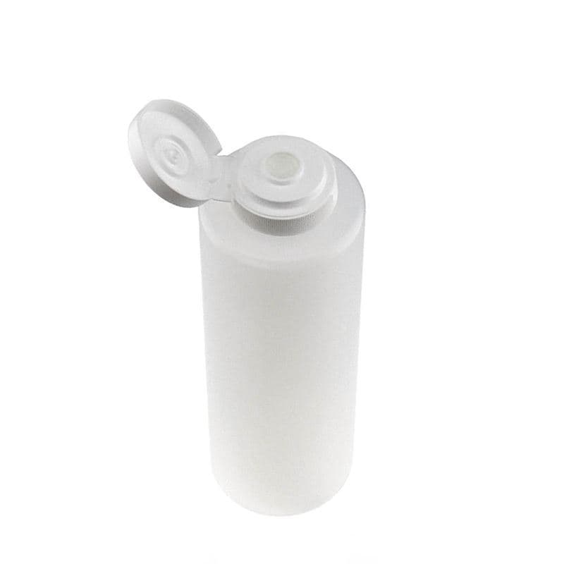 500 ml kastikepullo, LDPE-muovi, natur, suu: GPI 38/400