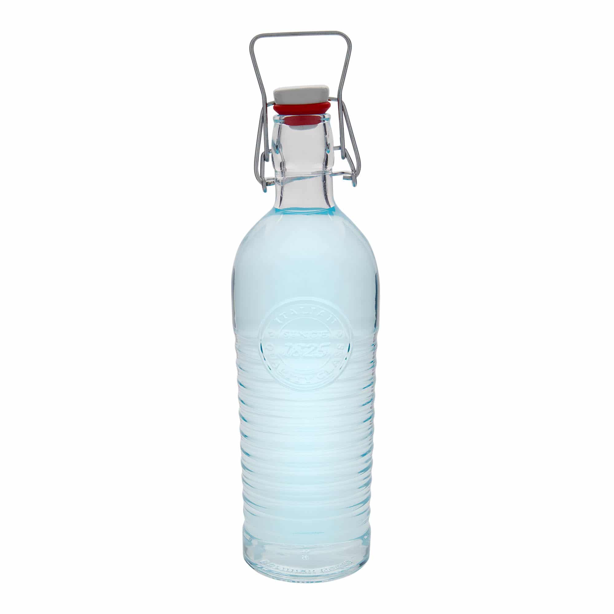 1200 ml lasipullo 'Officina 1825', suu: patenttikorkki
