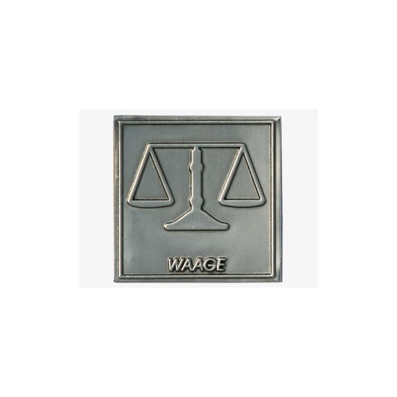 Lyijytarra 'Vaaka', neliö, metalli, hopea Lyijytarra 'Vaaka', neliö, metalli, hopea