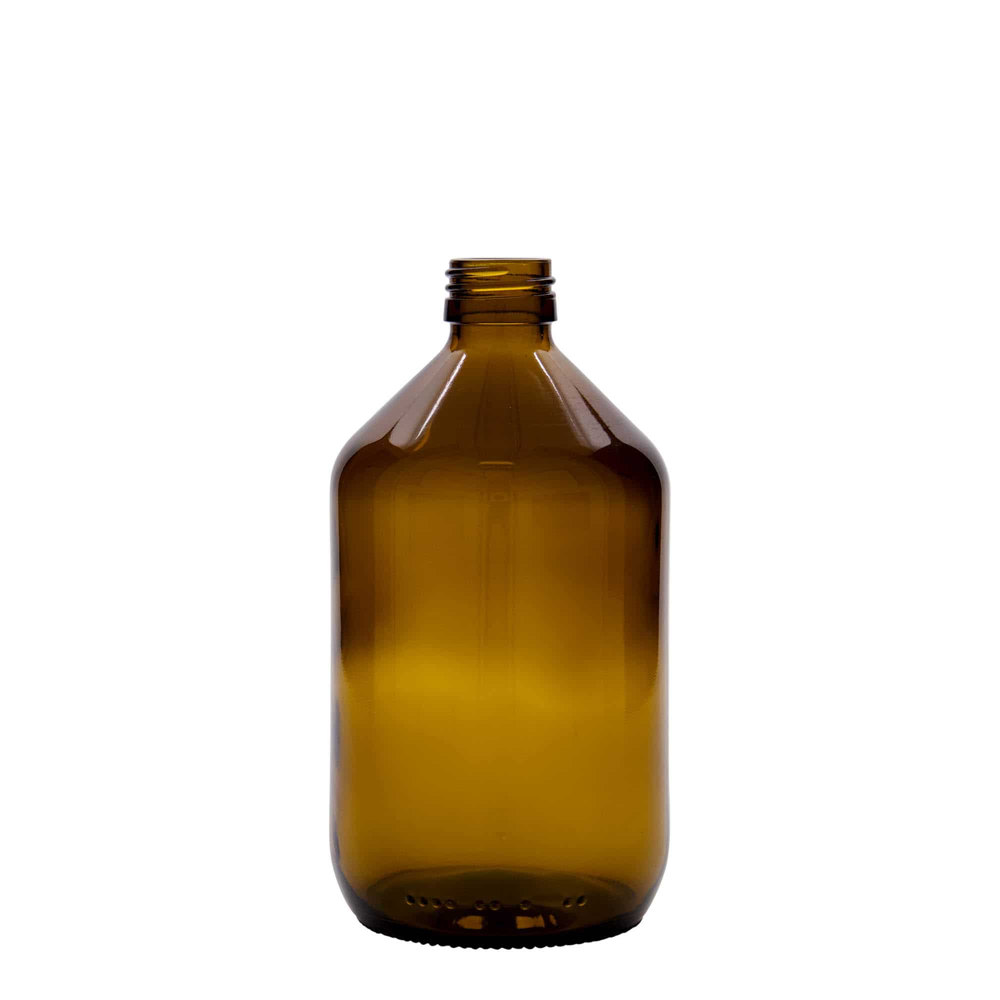 500 ml lääkepullo, ruskea, lasi, suu: PP 28 500 ml lääkepullo, ruskea, lasi, suu: PP 28