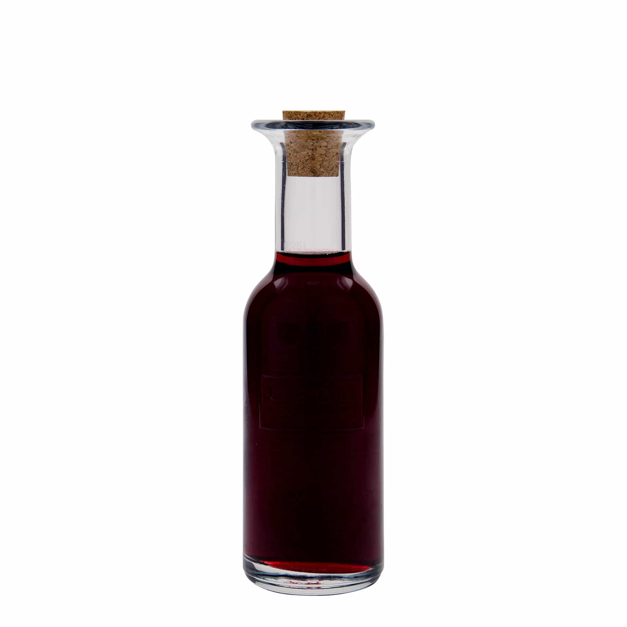 250 ml lasipullo 'Optima Fine Wine', suu: korkki