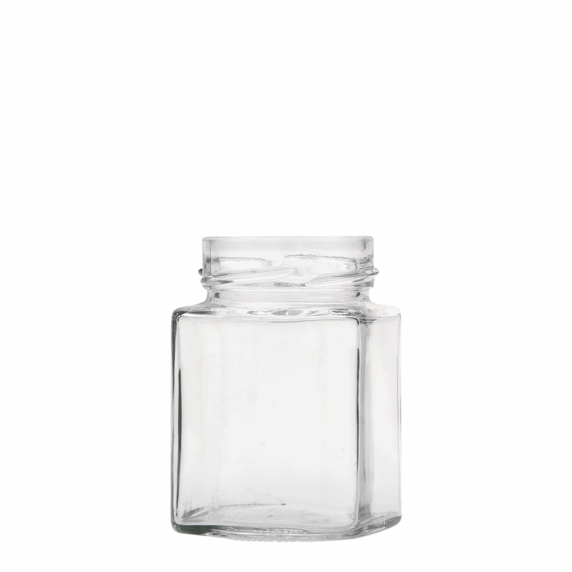 212 ml nelikulm. lasi 'Funny', suu: Deep-Twist-Off (DTO 58)