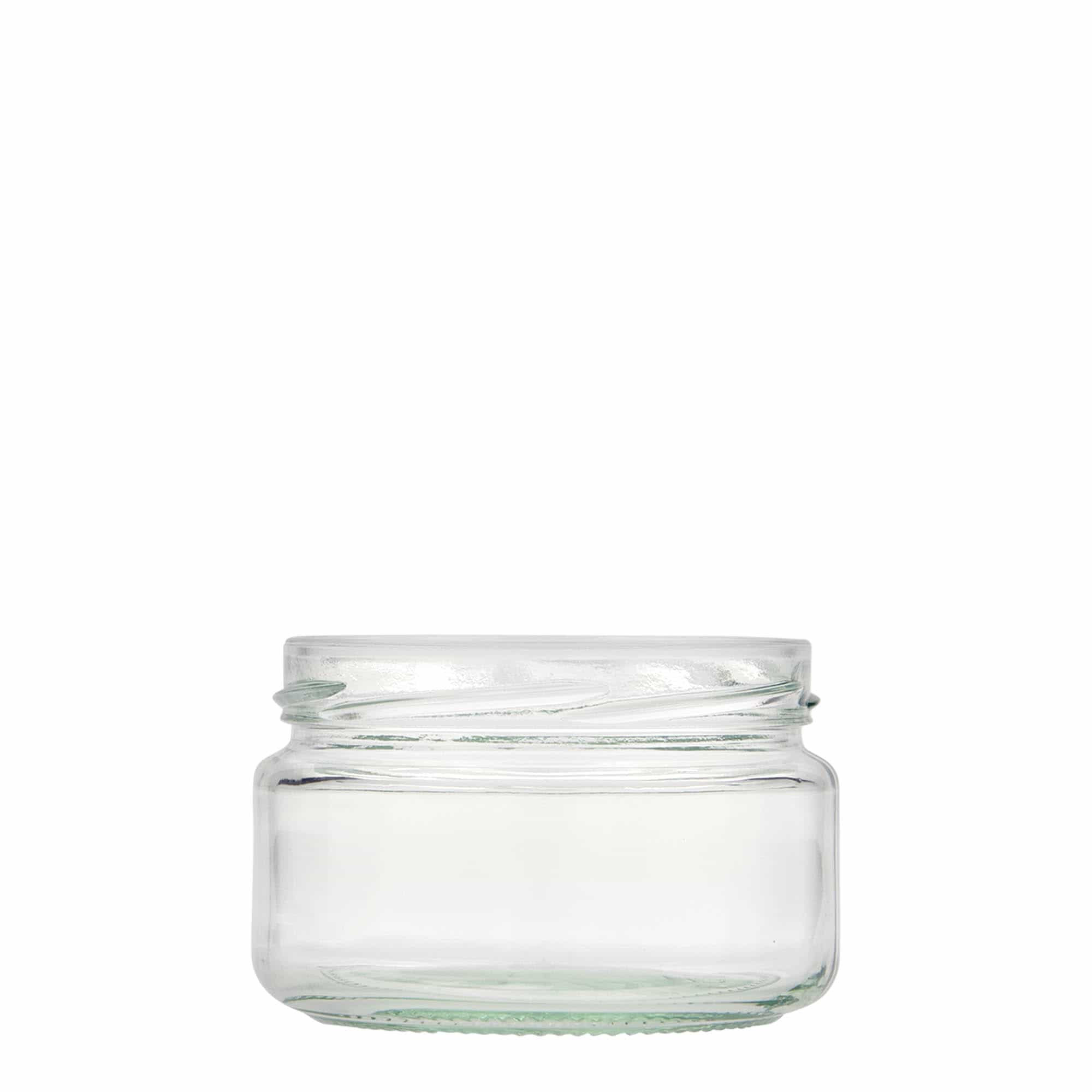 230 ml litteä pyöreä lasi, suuaukko: Twist-Off (TO 82)