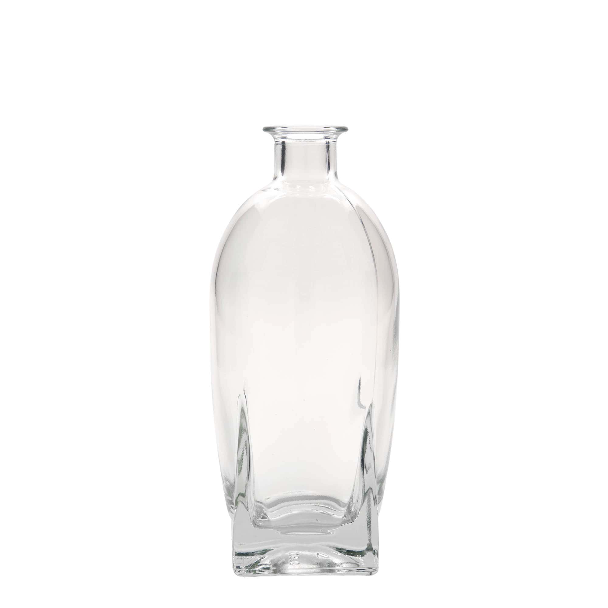 500 ml lasipullo 'Zino', nelikulmainen, suuaukko: korkki