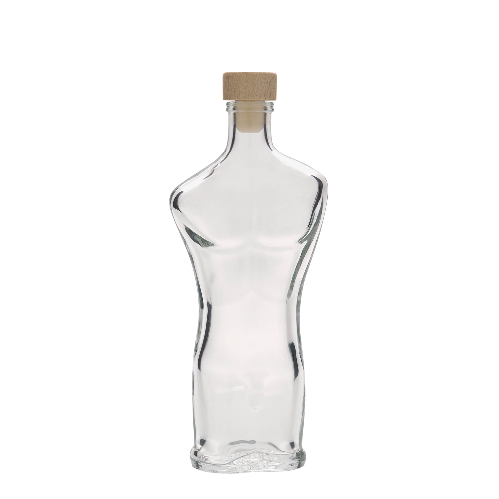 200 ml lasipullo 'Adam', suuaukon tyyppi: korkki