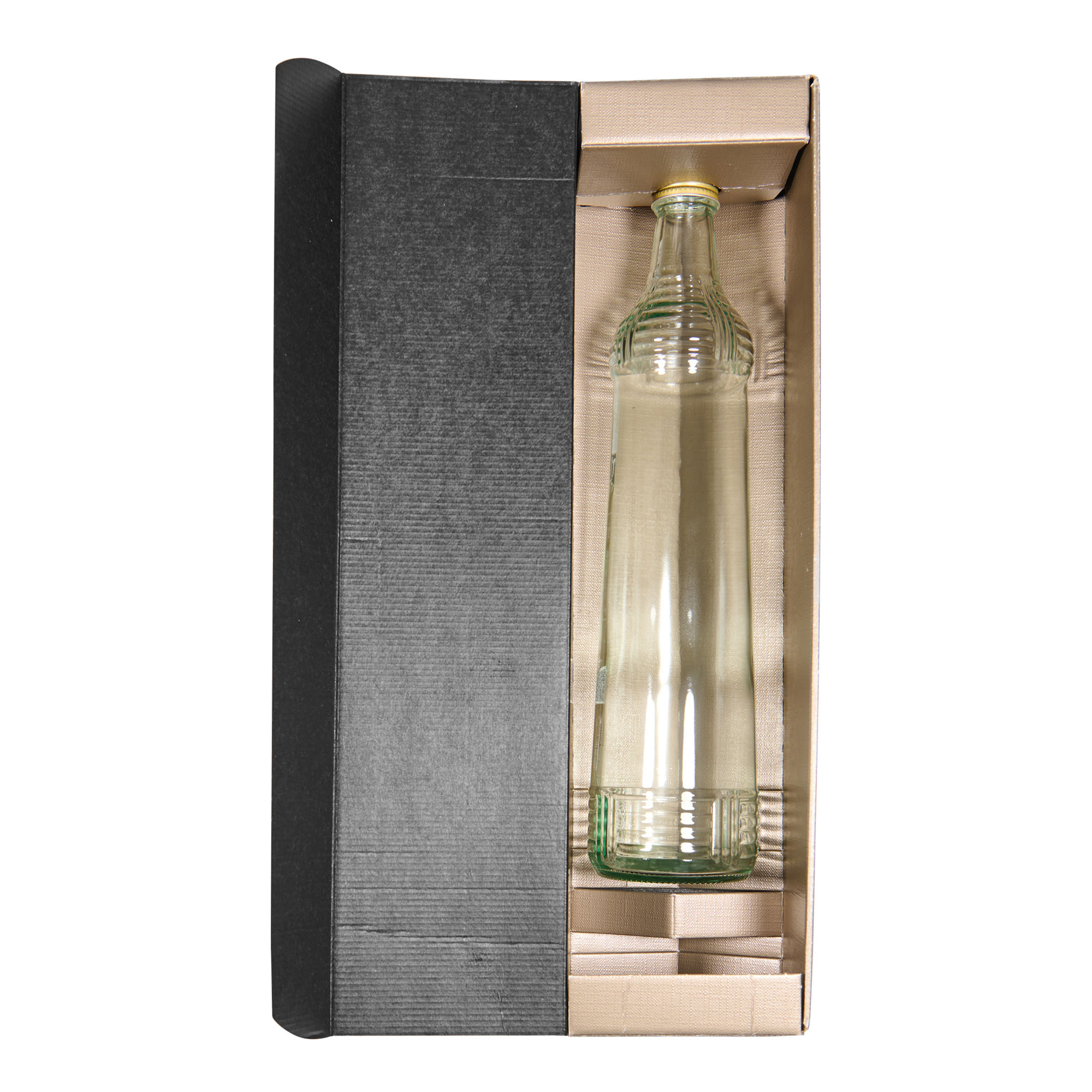 Lahjapakkaus 'Metallic', suorakulmainen, pahvia, samppanja