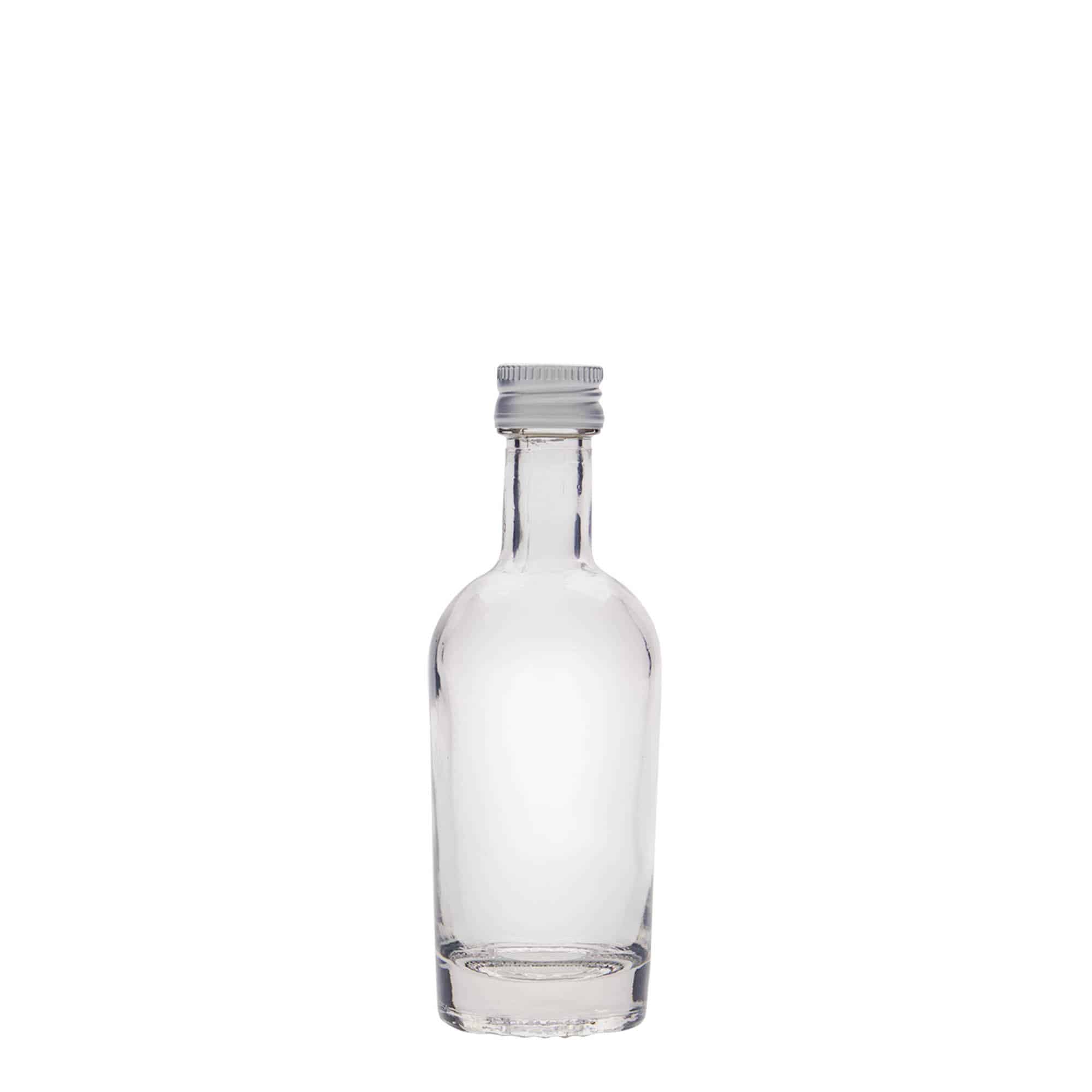 50 ml lasipullo 'Pepe', suuaukko: PP 18