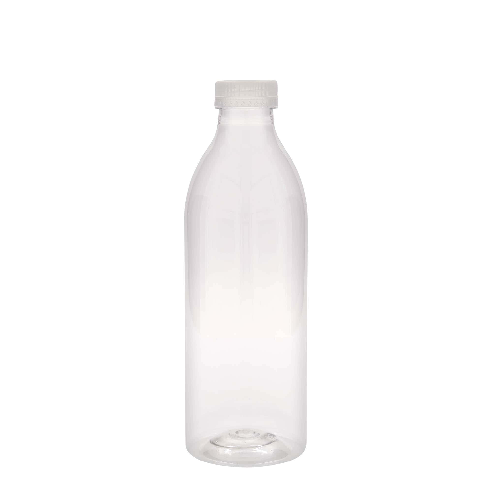 1000 ml PET-pullo standardi, muovi, suu: 38 mm
