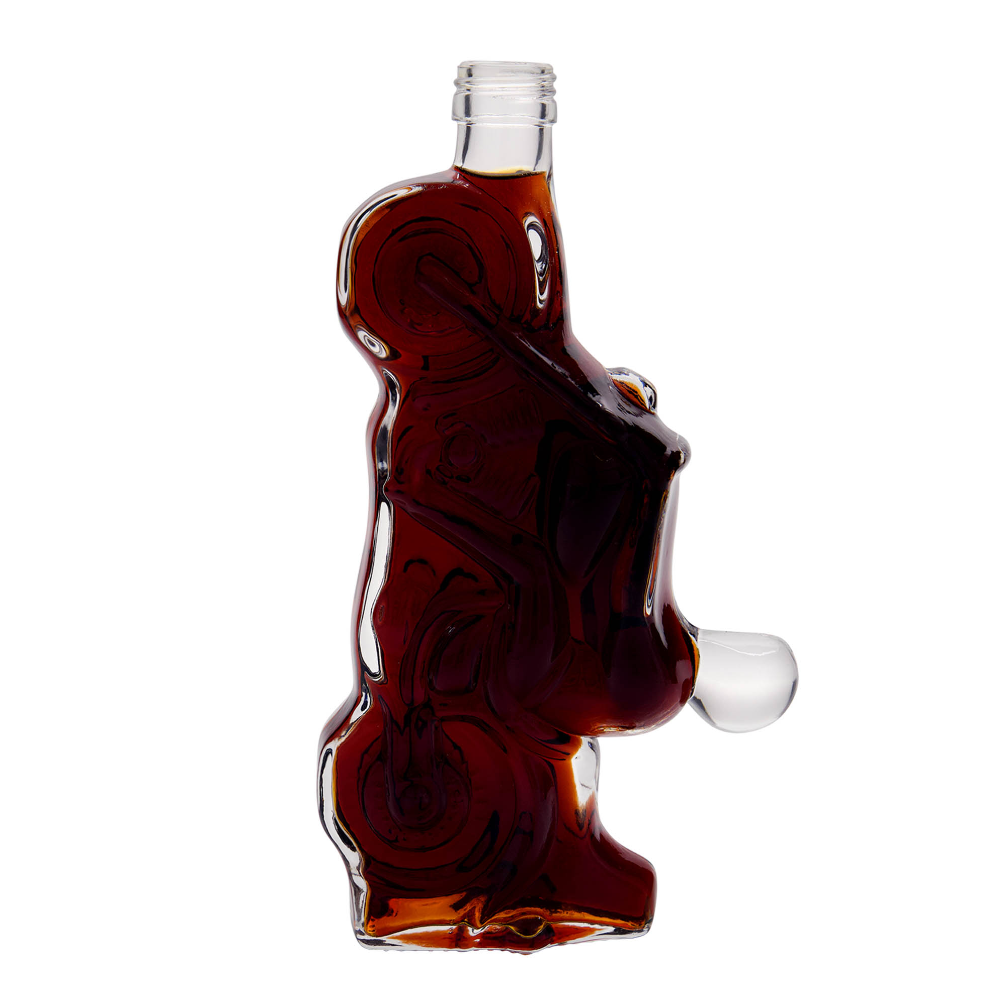 350 ml lasipullo 'Moottoripyörä', suuaukko: PP 28