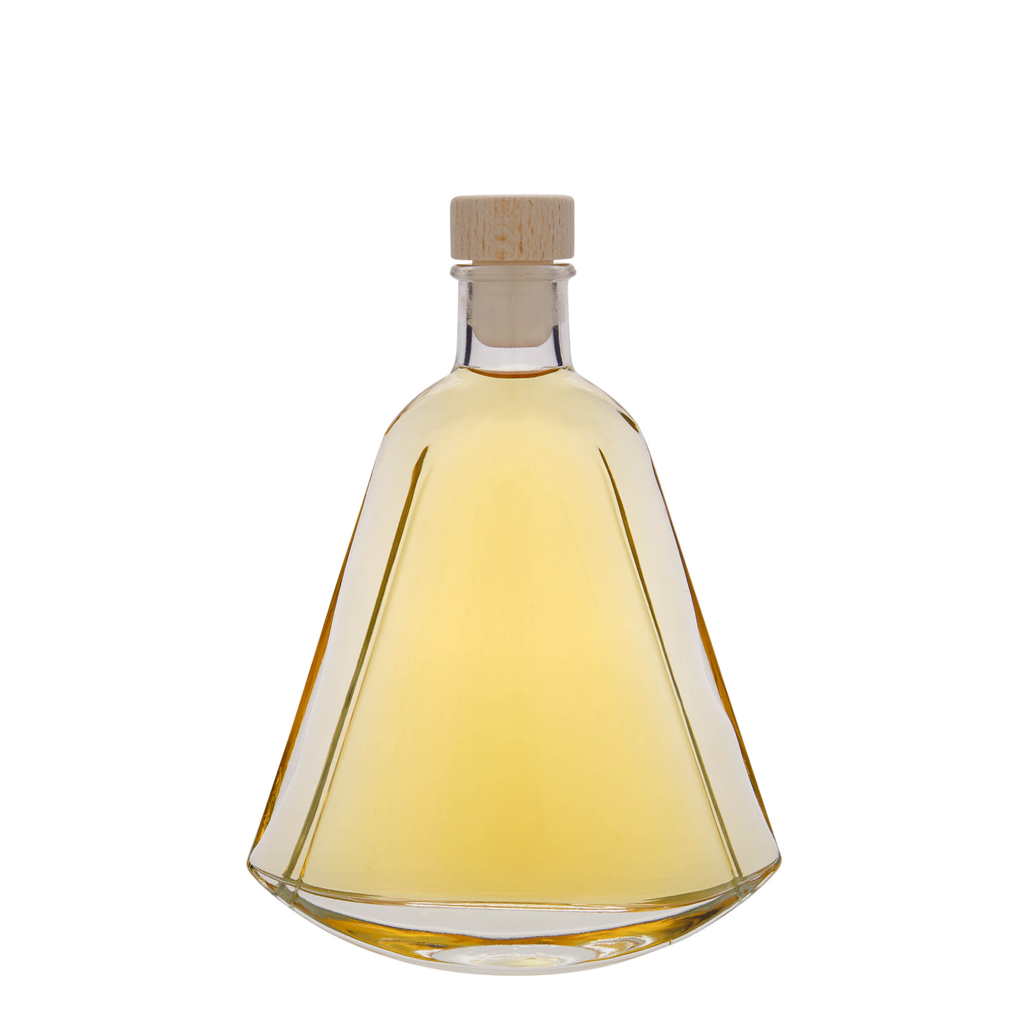 200 ml lasipullo ”Maurizio”, ovaali, suuaukko: korkki