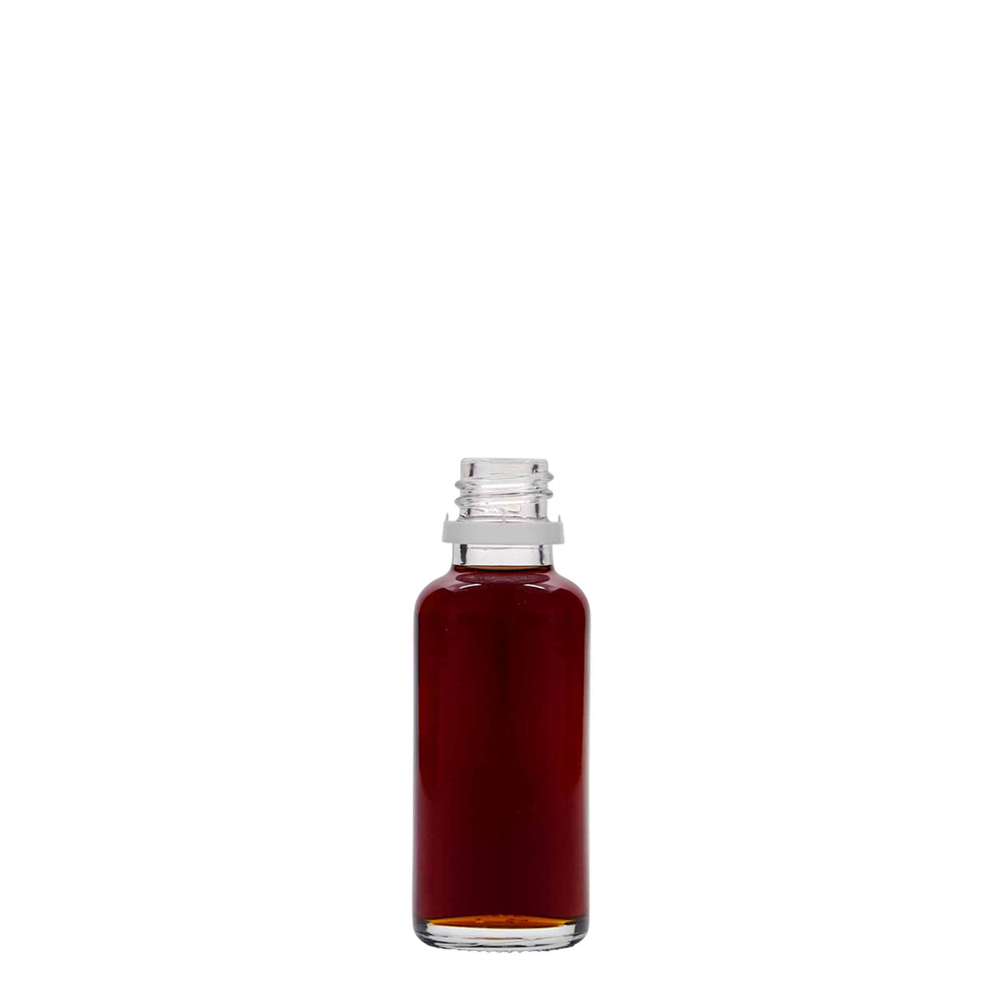30 ml lääkepullo, lasia, suuaukko: DIN 18