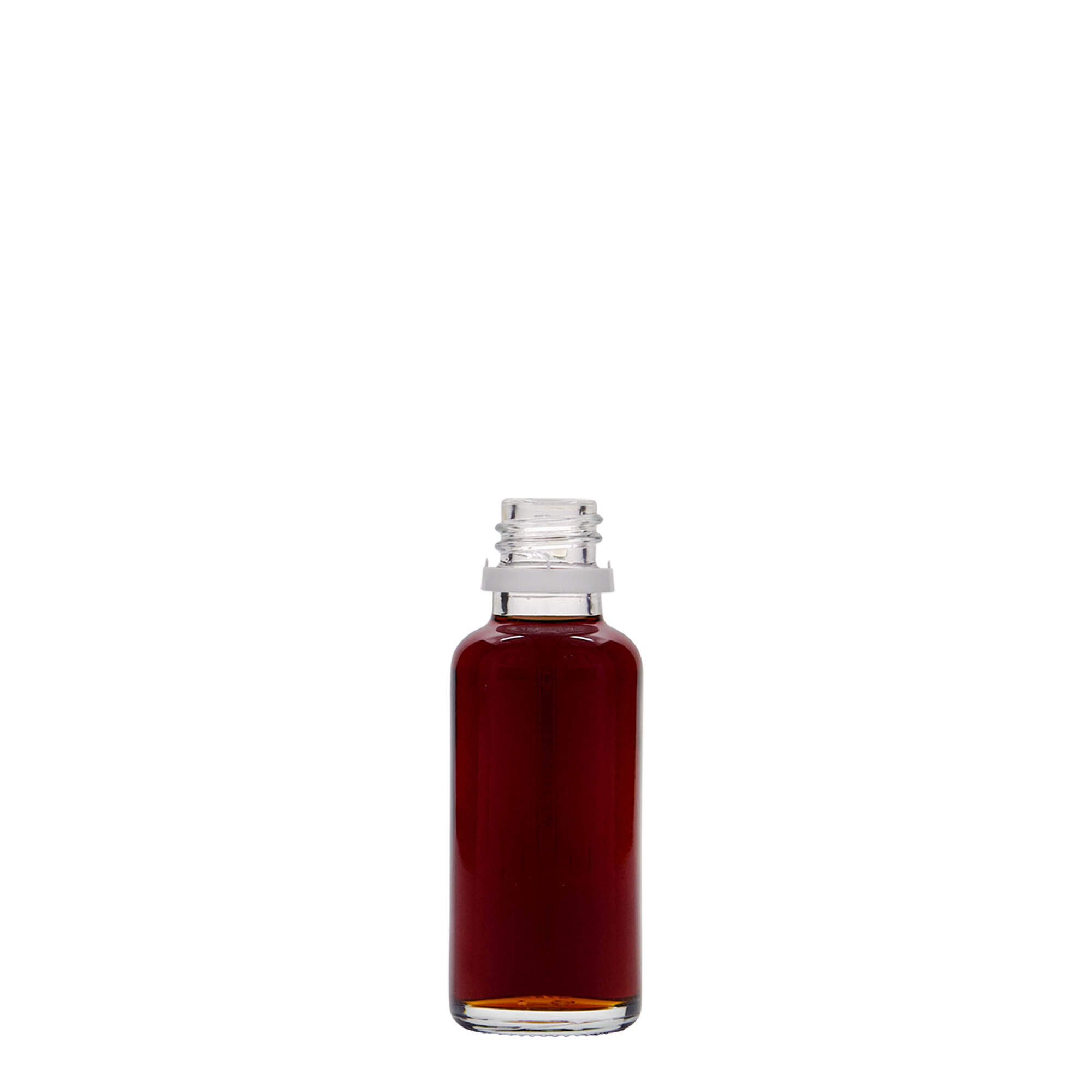 30 ml lääkepullo, lasia, suuaukko: DIN 18