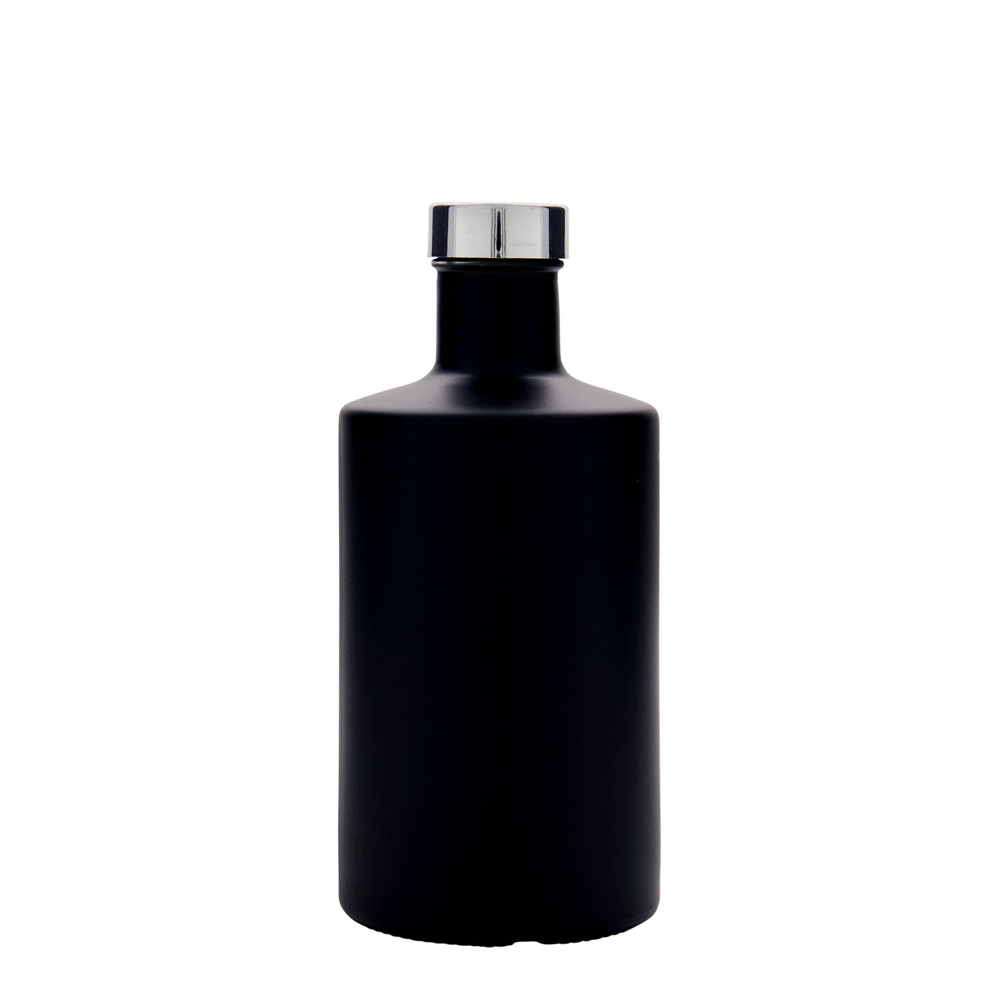 500 ml lasipullo 'Caroline', musta, suuaukko: GPI 33