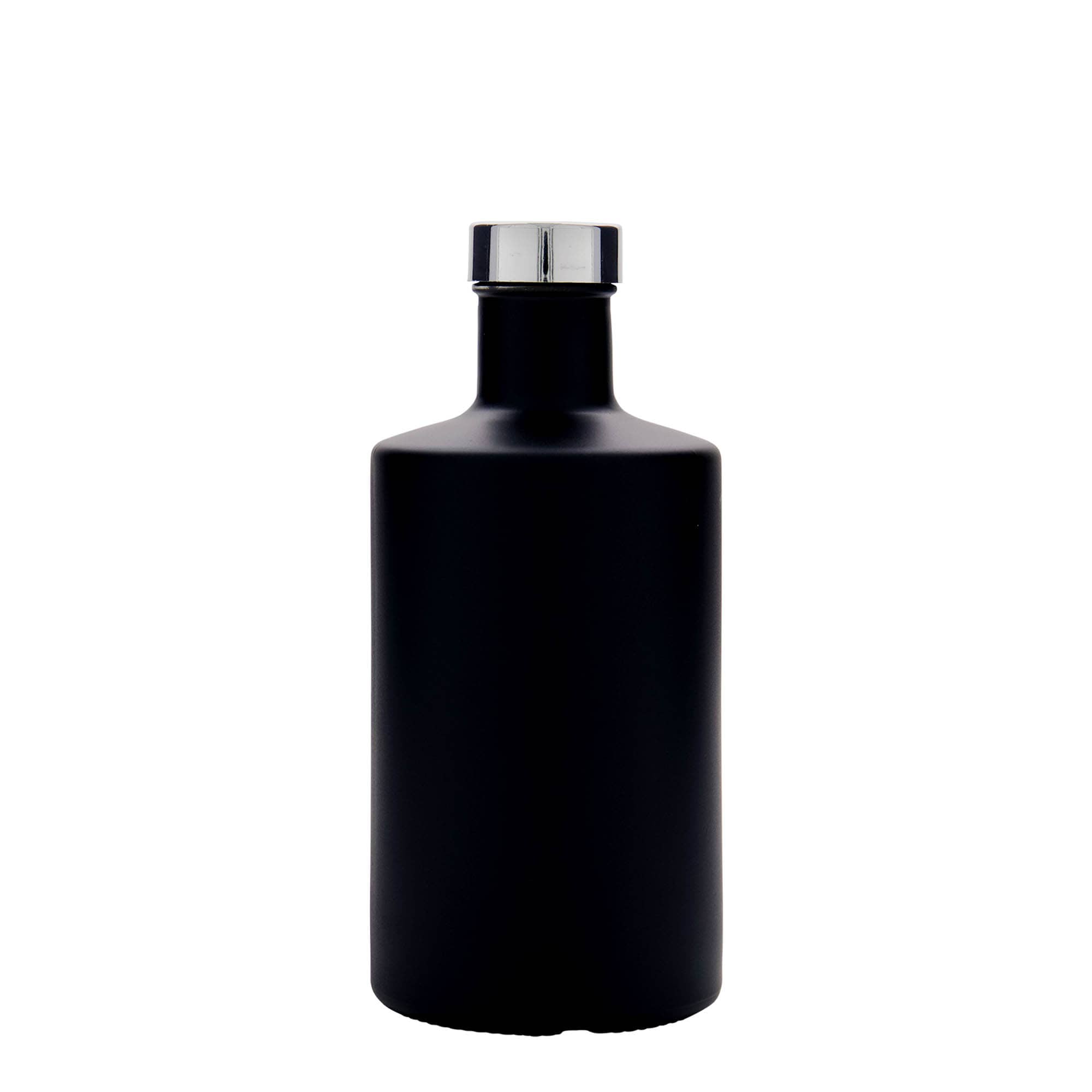 500 ml lasipullo 'Caroline', musta, suuaukko: GPI 33