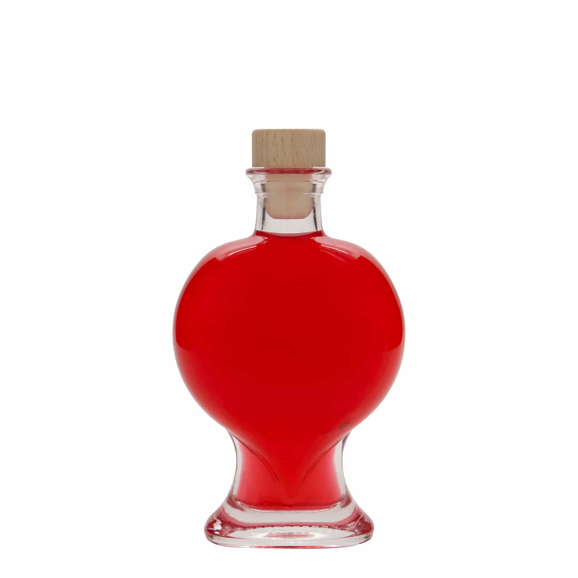 200 ml lasipullo 'Herz', suuaukko: korkki