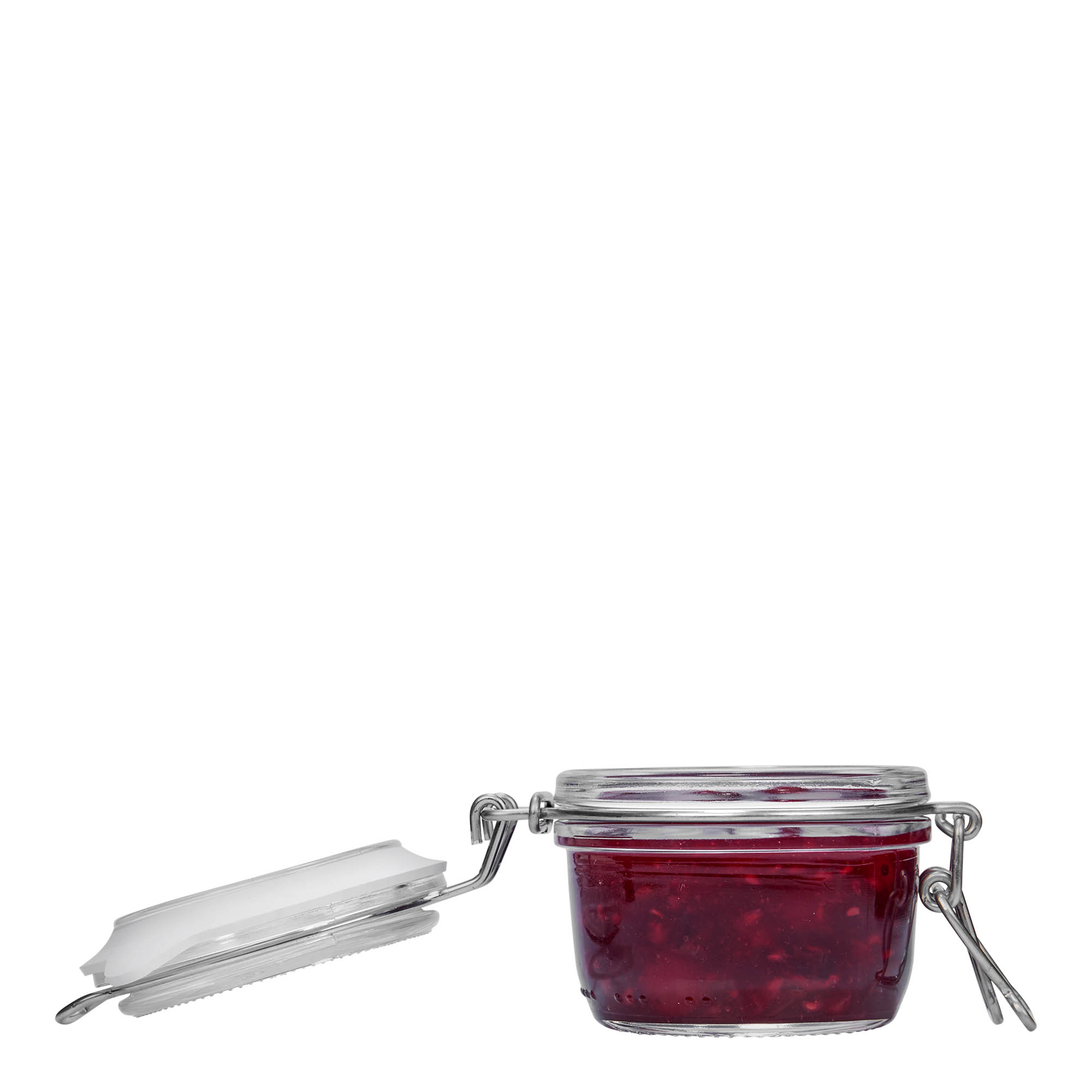 125 ml Drahtbügel-lasi 'Fido', suuaukko: Drahtbügel-kansi 125 ml Drahtbügel-lasi 'Fido', suuaukko: Drahtbügel-kansi