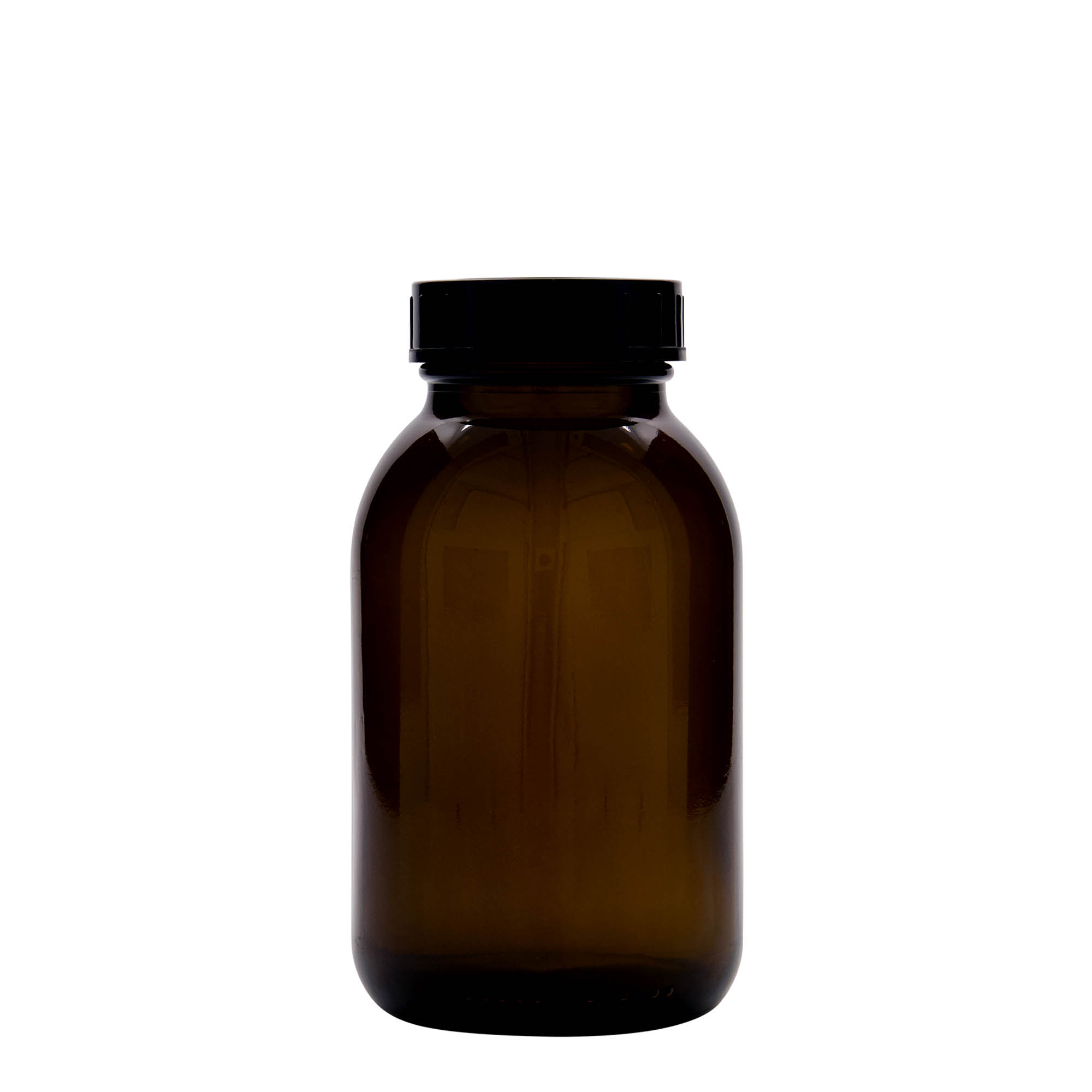 500 ml leveäkaulainen lasi, ruskea, suuaukko: DIN 55 500 ml leveäkaulainen lasi, ruskea, suuaukko: DIN 55