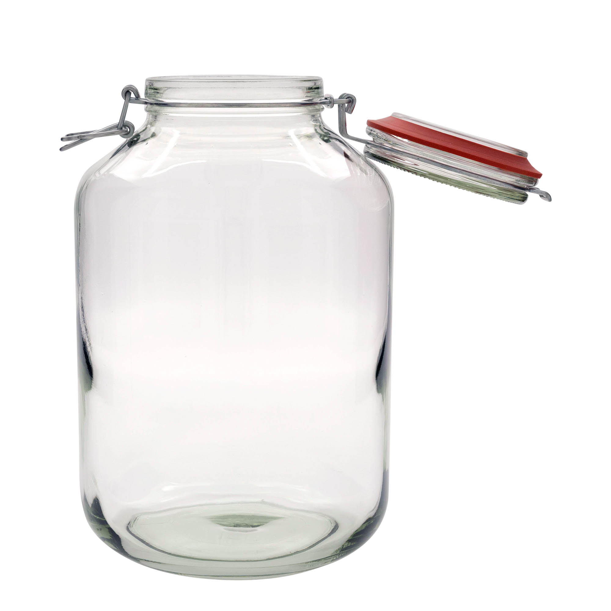 4,880 ml langallinen lasipurkki, suuaukko: langallinen suljin 4,880 ml langallinen lasipurkki, suuaukko: langallinen suljin
