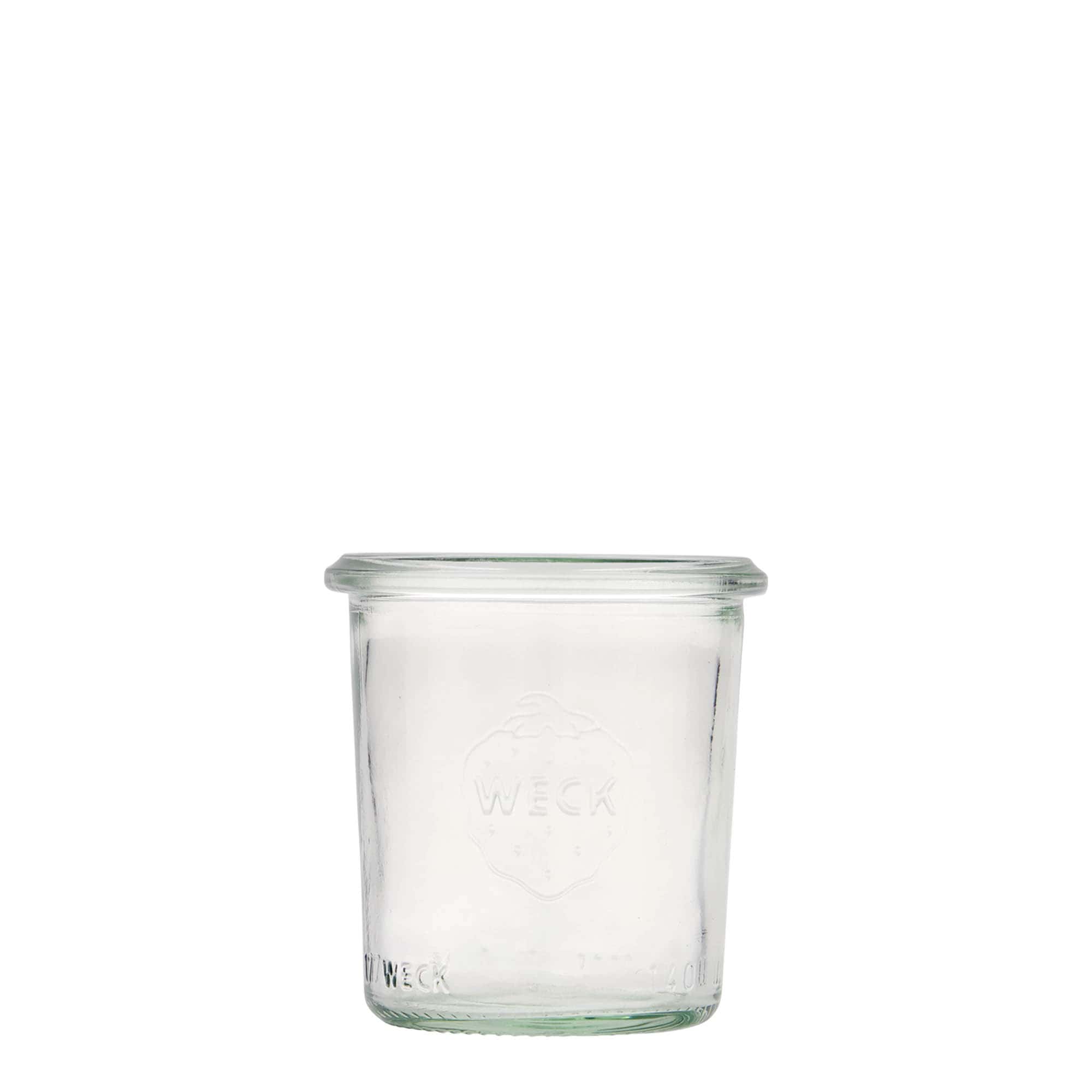 140 ml WECK-kaatopurkki, suuaukko: pyöreä reuna