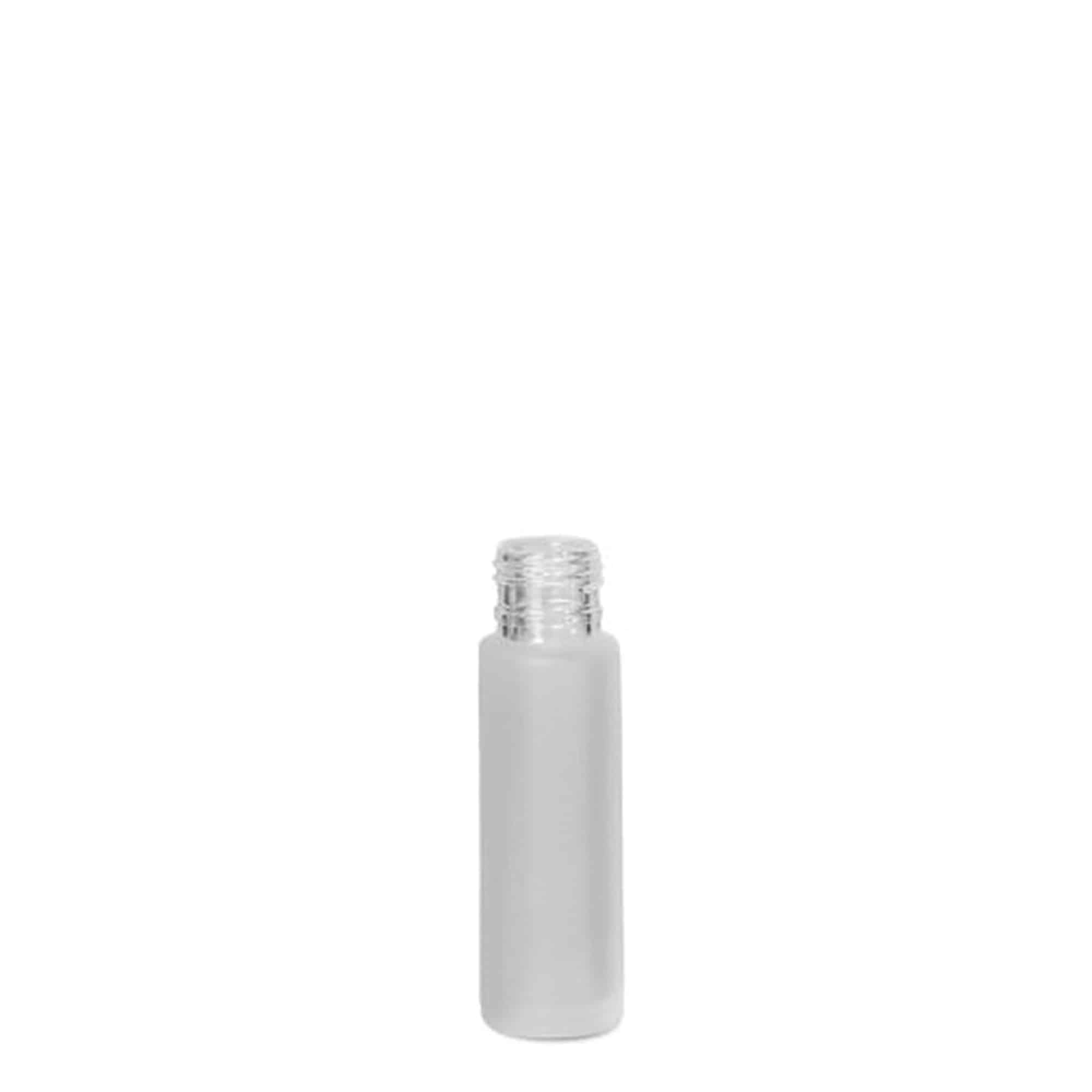 10 ml roll-on-pullo, lasia, huurrettu, suuaukko: ruuvikorkki
