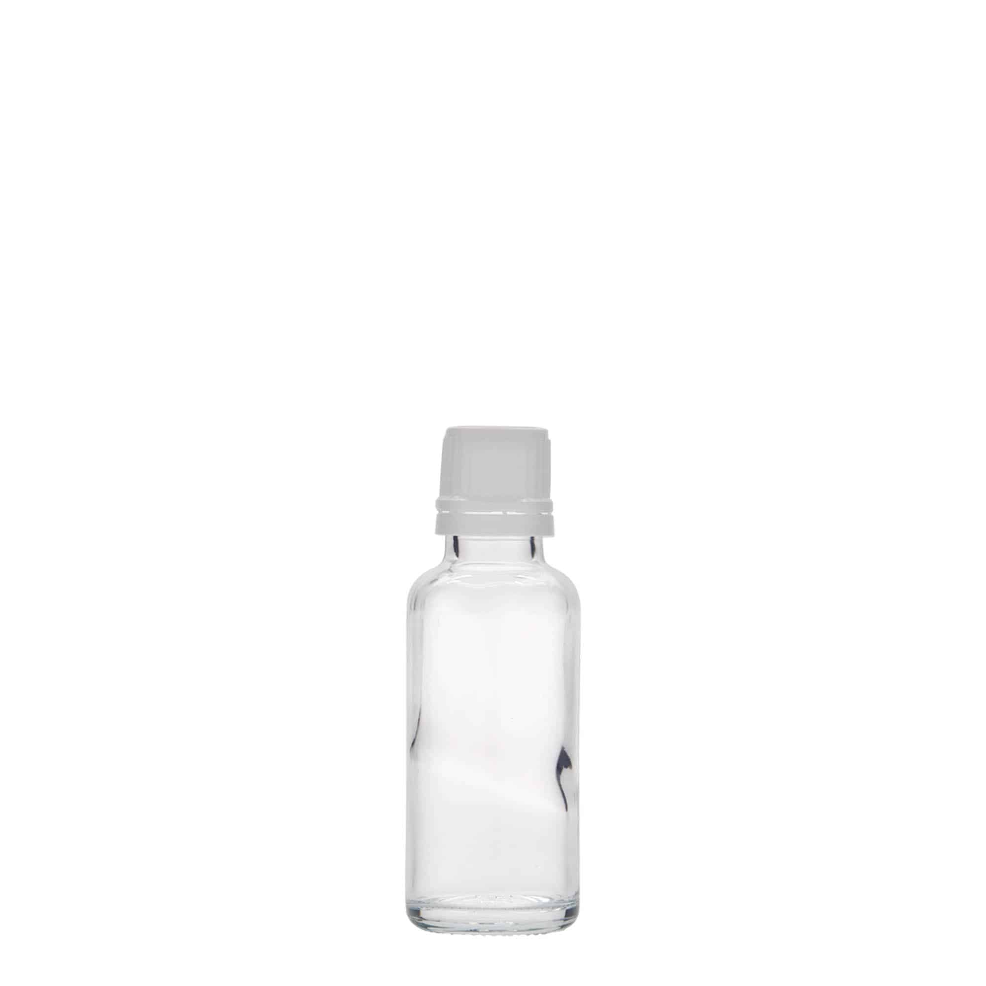 30 ml lääkepullo, lasi, suu: DIN 18