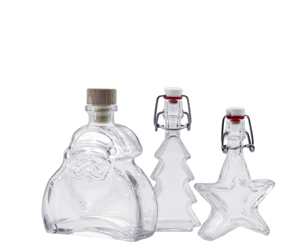 Joulupullot Kolme koristepulloa jouluun