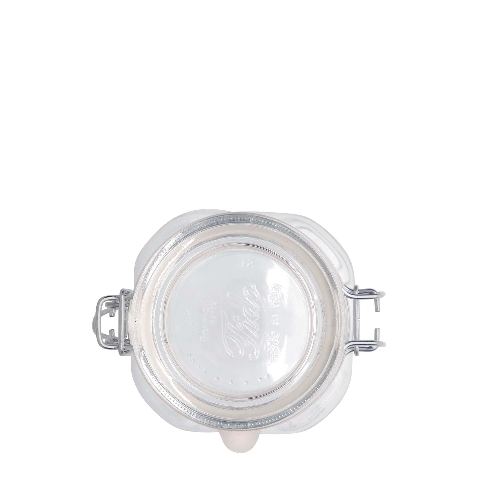 500 ml langallinen lasipurkki 'Fido', neliömäinen, suuaukko: langallinen suljin 500 ml langallinen lasipurkki 'Fido', neliömäinen, suuaukko: langallinen suljin