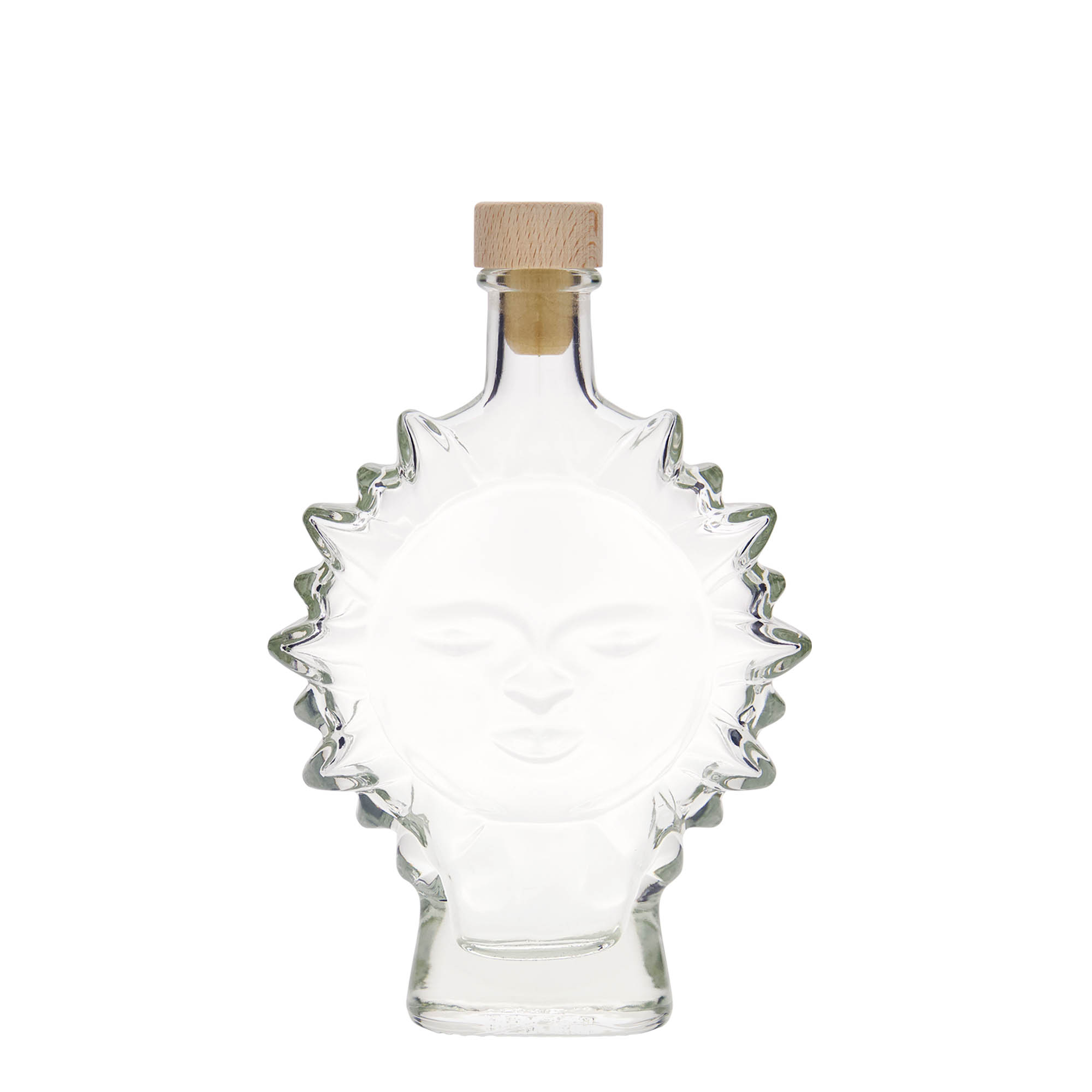 200 ml lasipullo ”Sonne”, suuaukon materiaali: korkki
