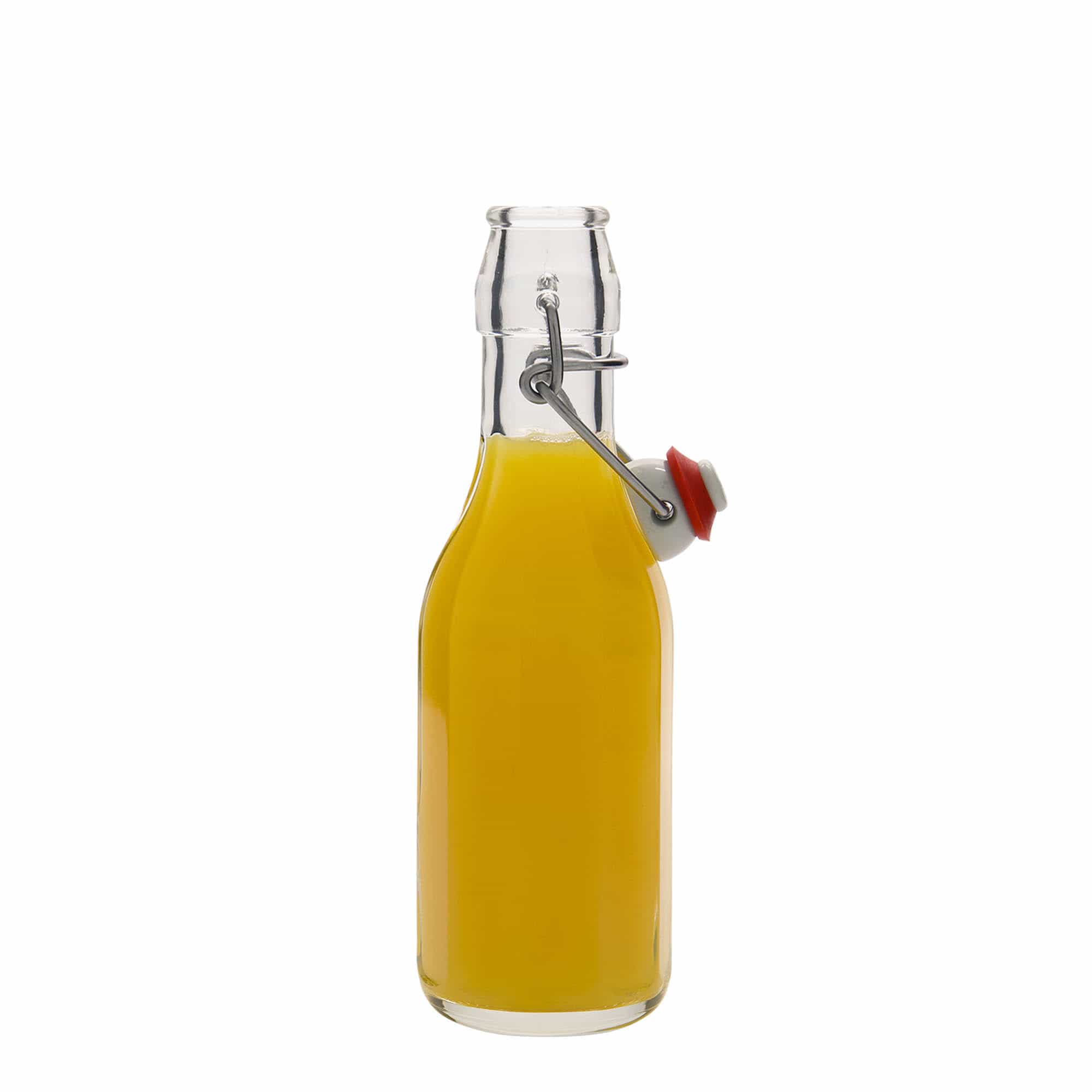 250 ml lasipullo 'Bravo', kymmenkulmainen, suuaukko: lukittava metallikorkki