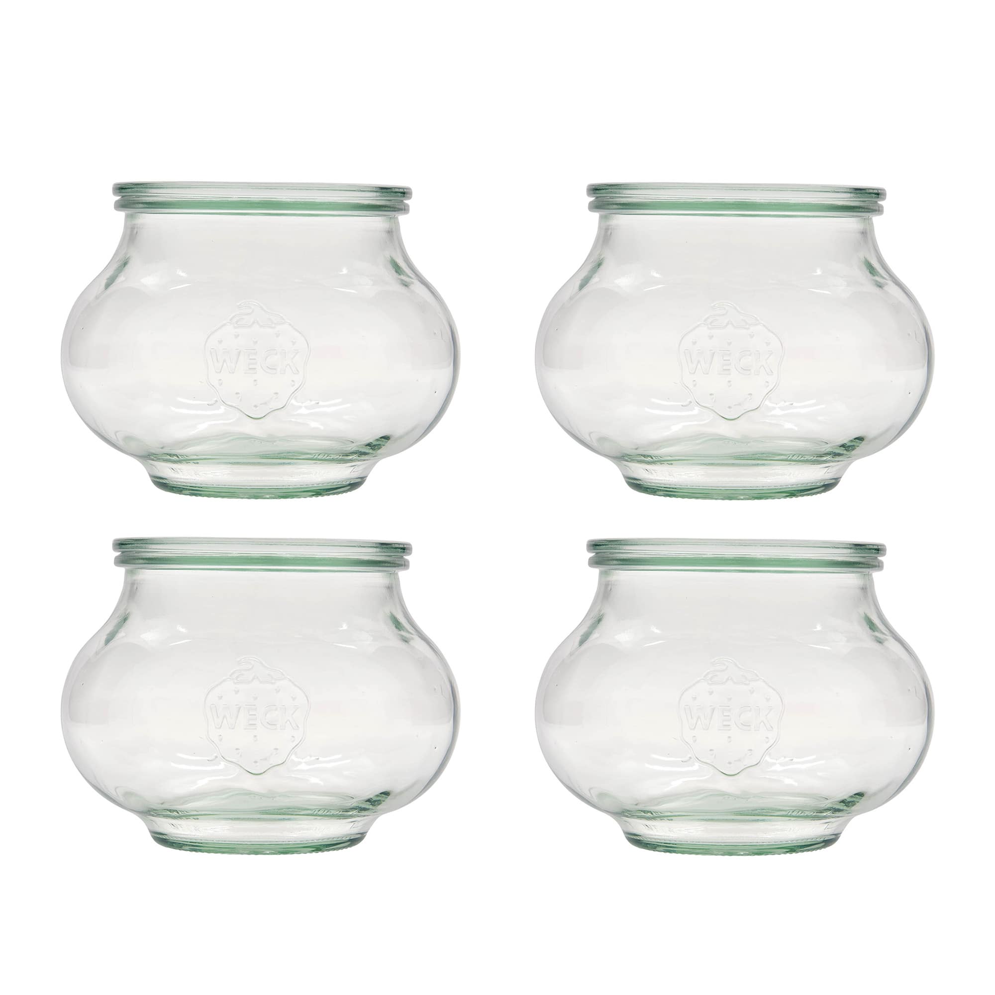 4x 1062 ml WECK-korulasi lasikannella RR 100