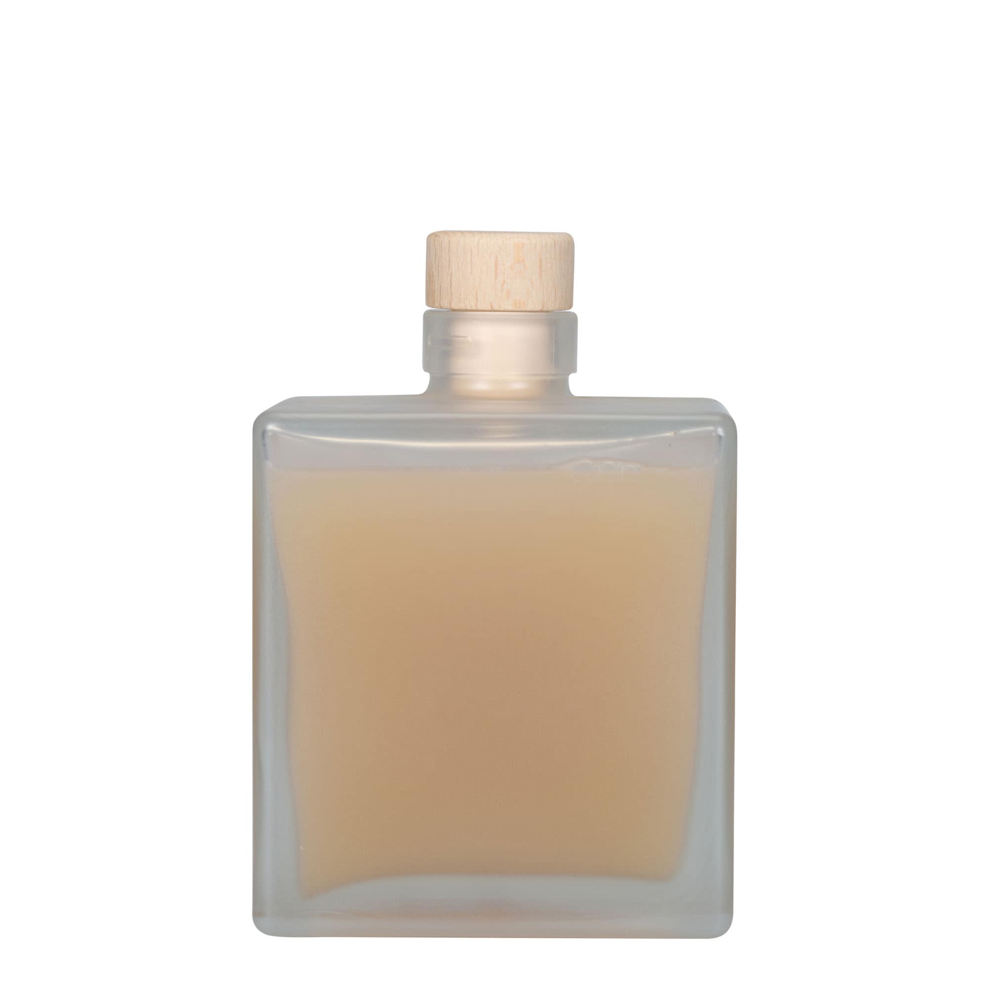 500 ml lasipullo 'Cube', neliömäinen, jäähdytetty, suuaukko: korkki
